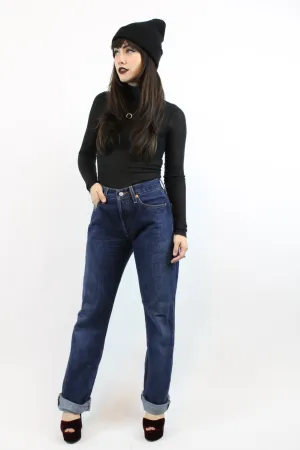 1980s levis denim jeans 501 29" waist button front small | new fall