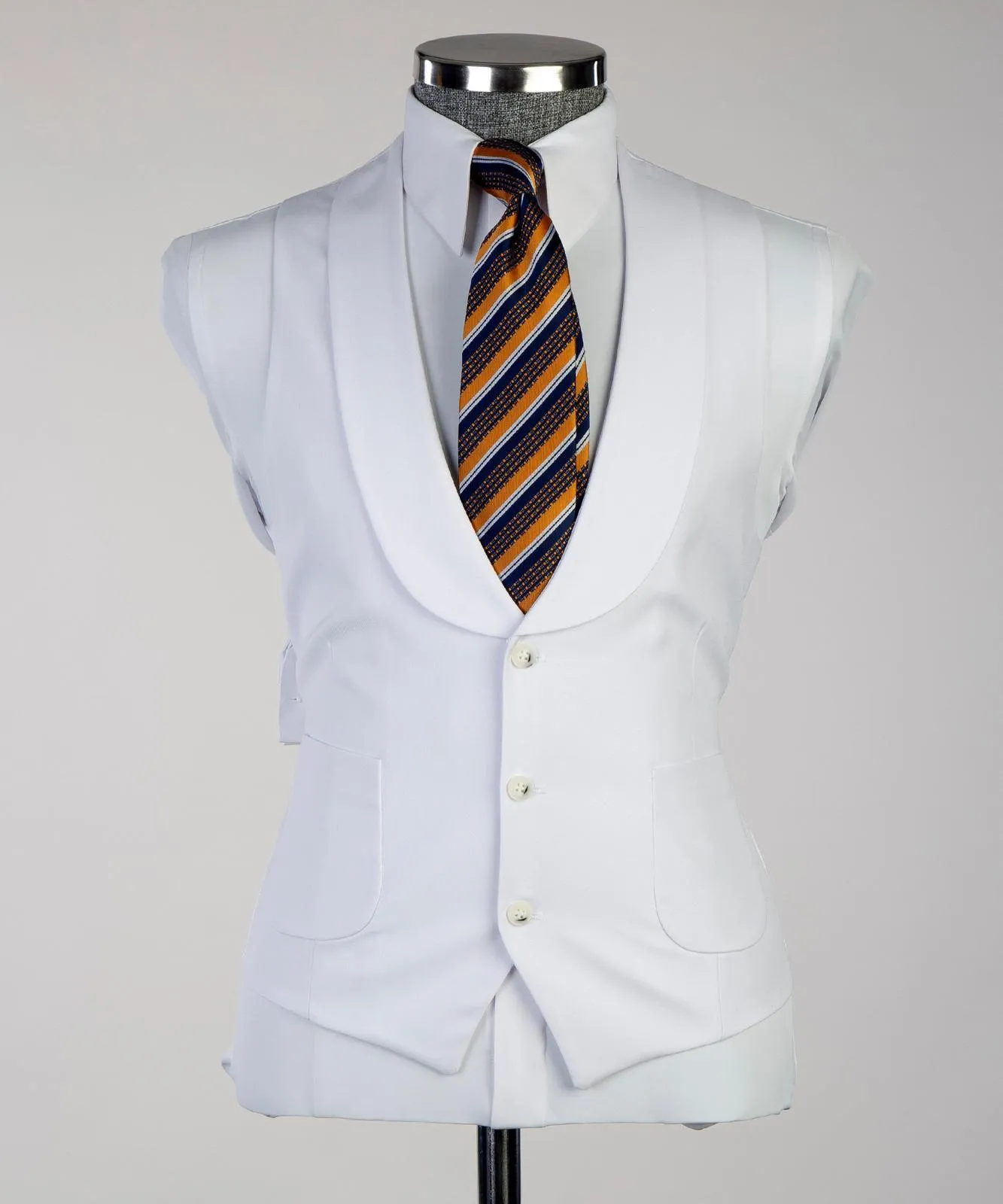 3 pieces White Luxury Suit