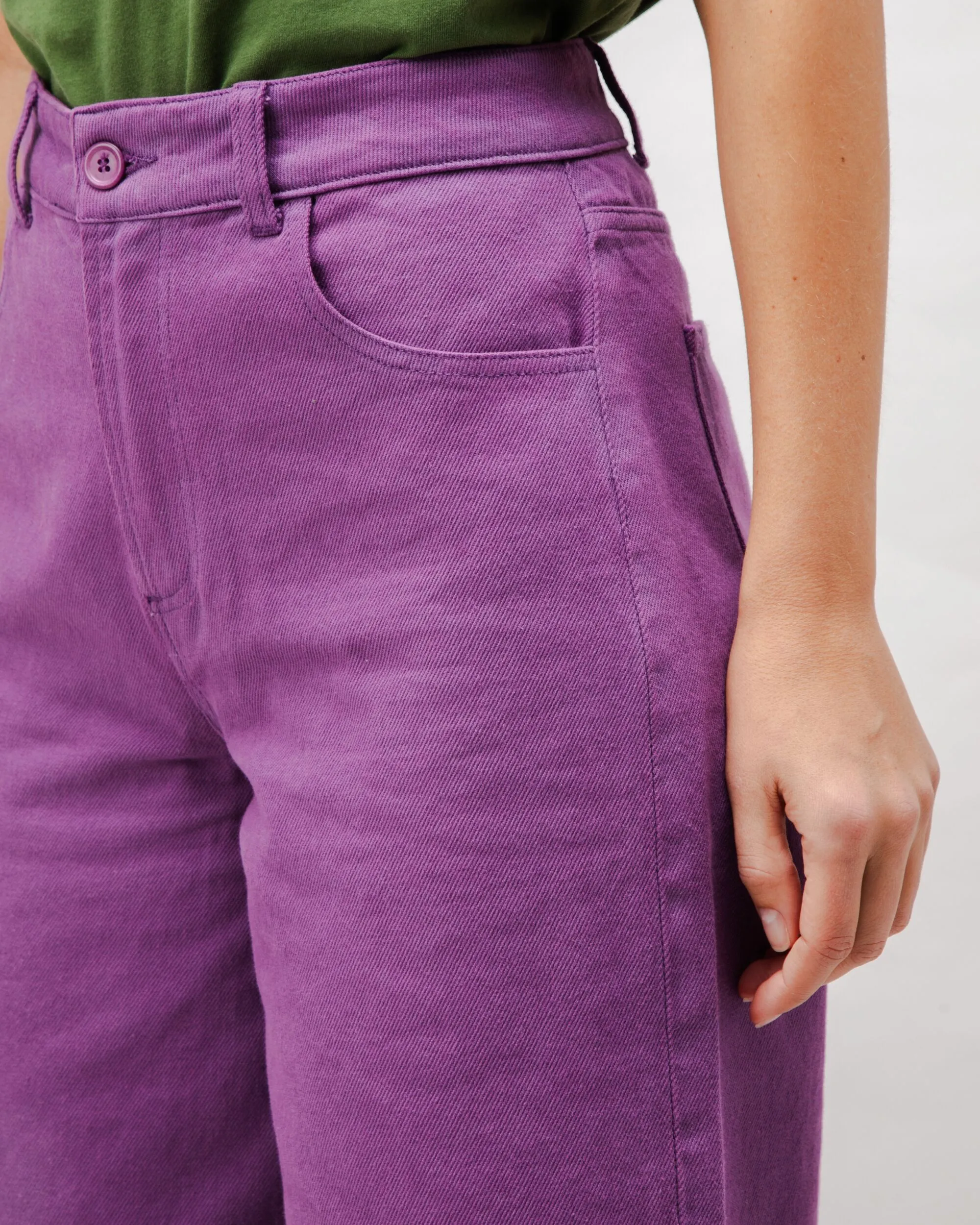 5 Pocket Cotton Twill Pants Orchid