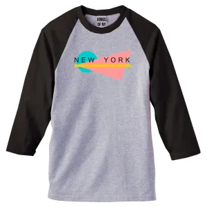 70s New York Spring 3/4 Sleeve Raglan T-Shirt