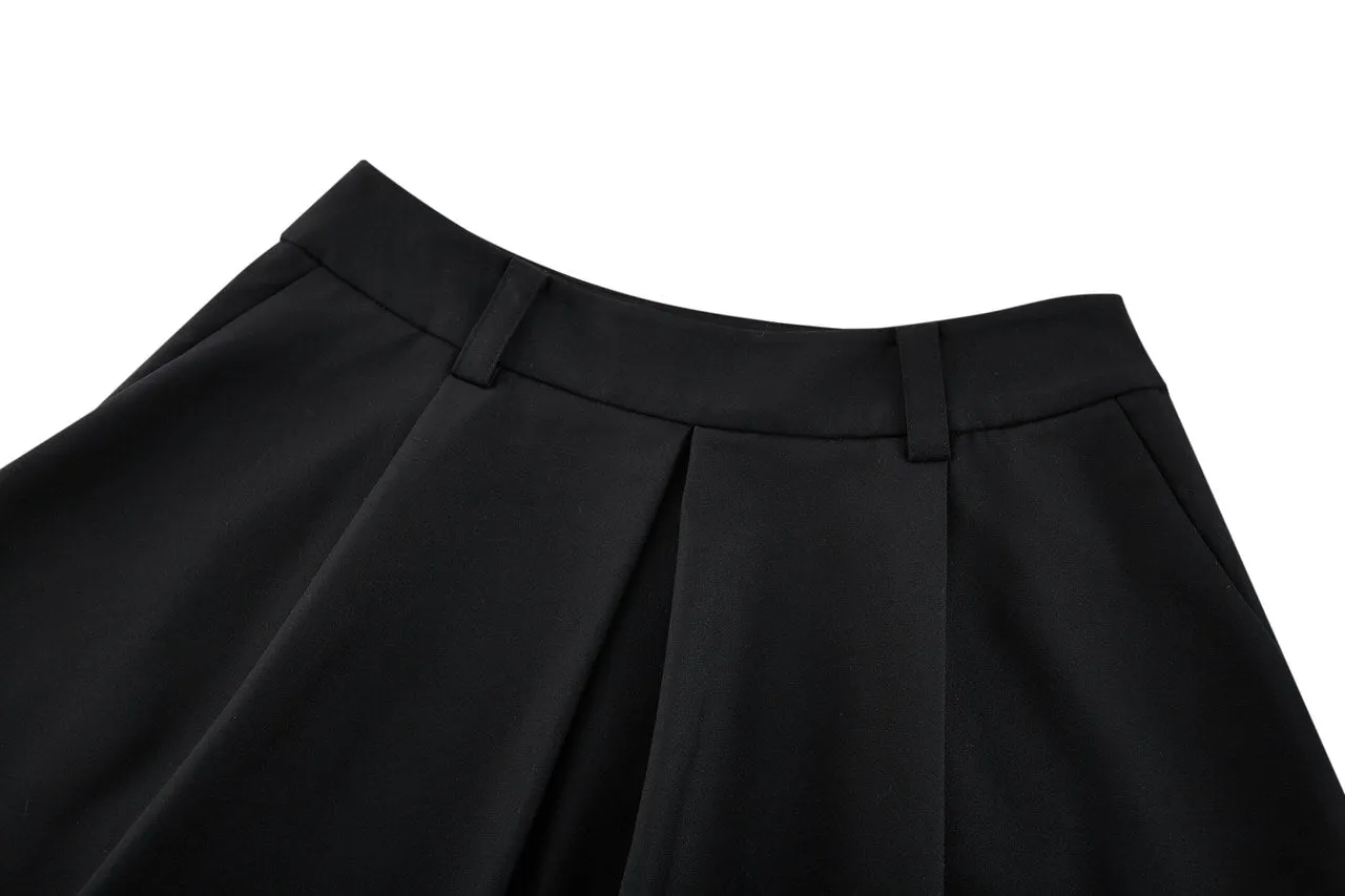 A-Line Flare Pleated Skirt