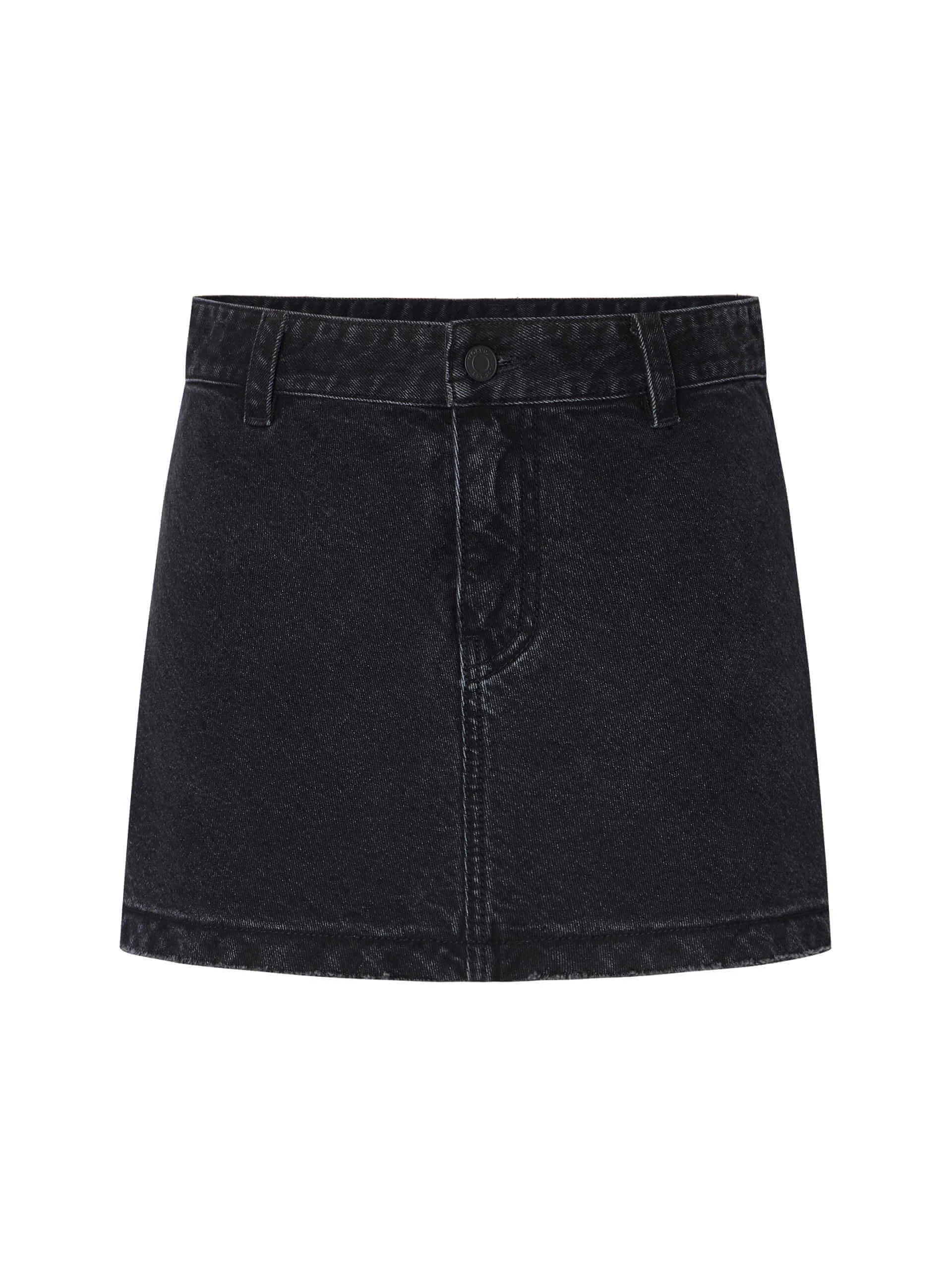 A-line silhouette Denim Skirt