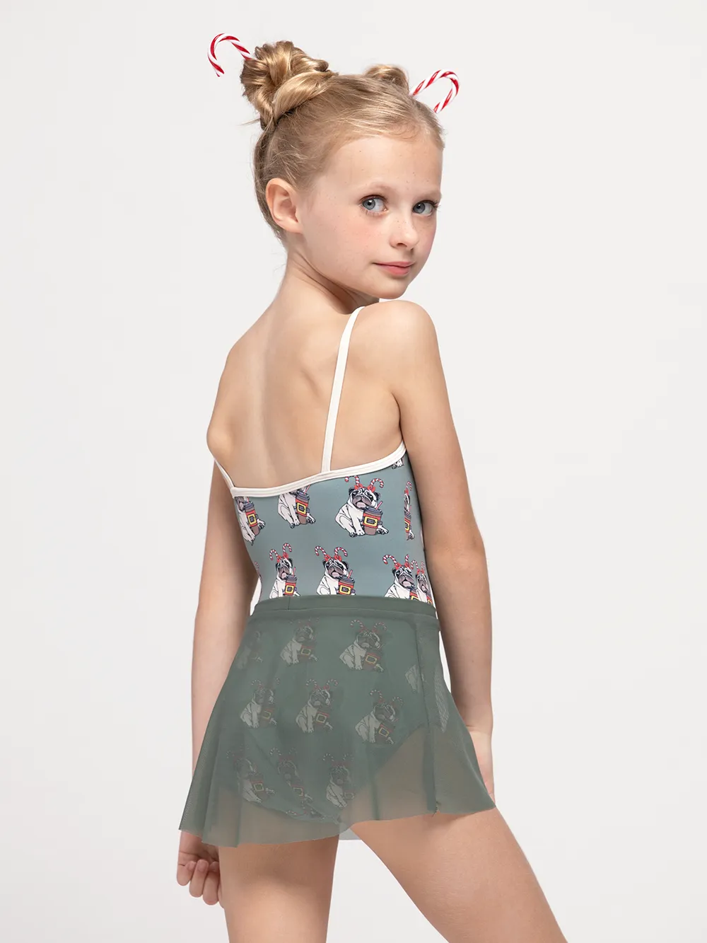 A-Line Skirt Kids Sage Mesh RTW