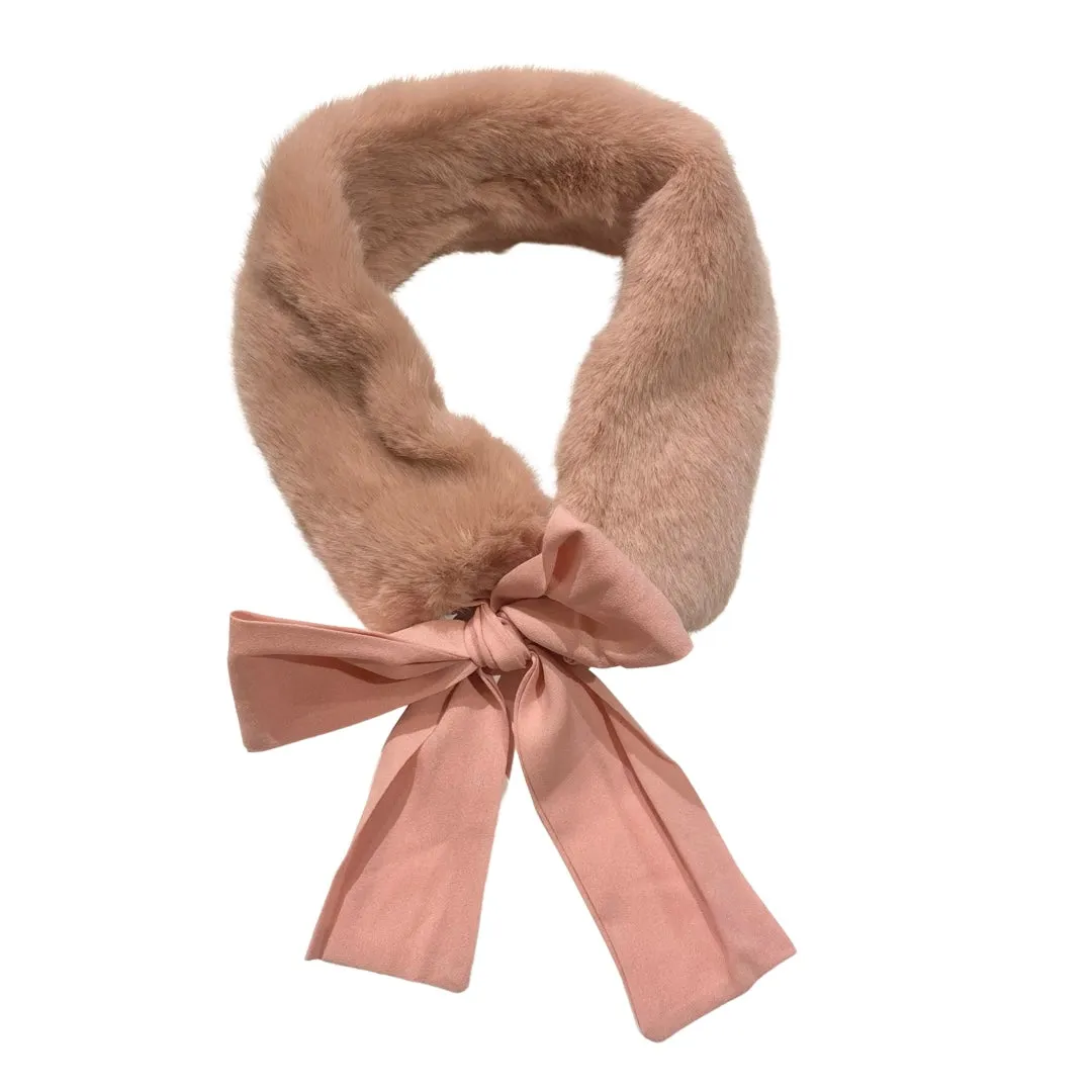 Abby Faux Fur Neck Warmer Scarf