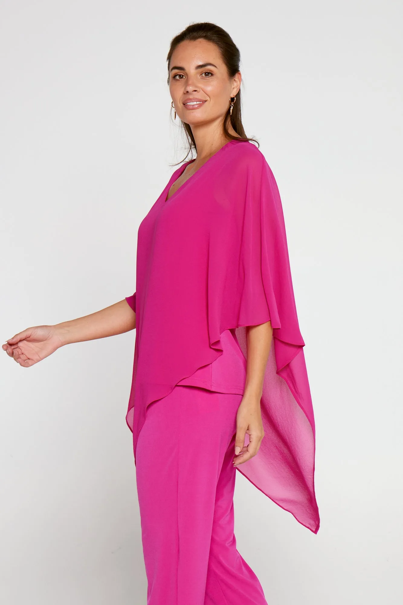 Aubriella Top - Hot Pink