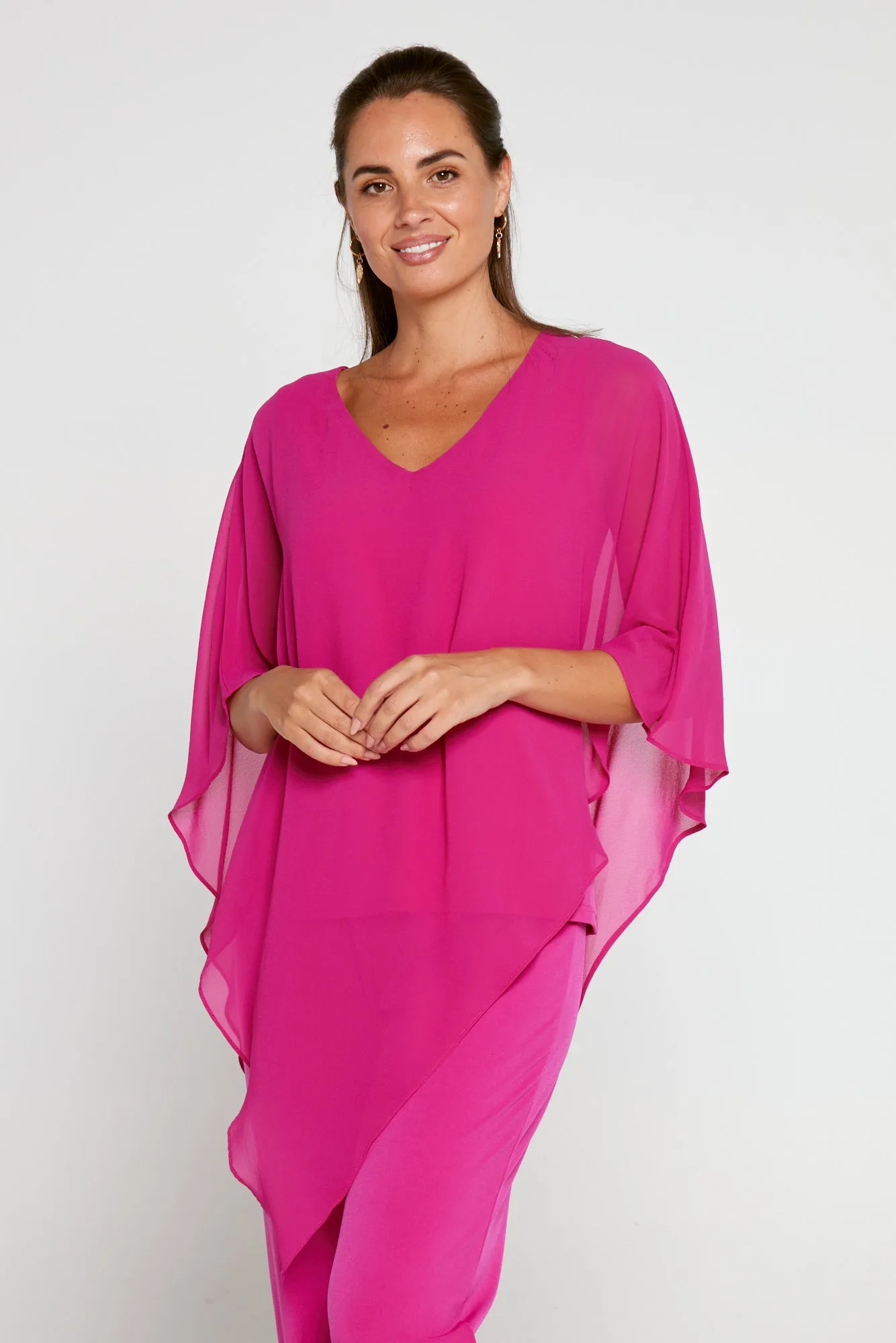 Aubriella Top - Hot Pink