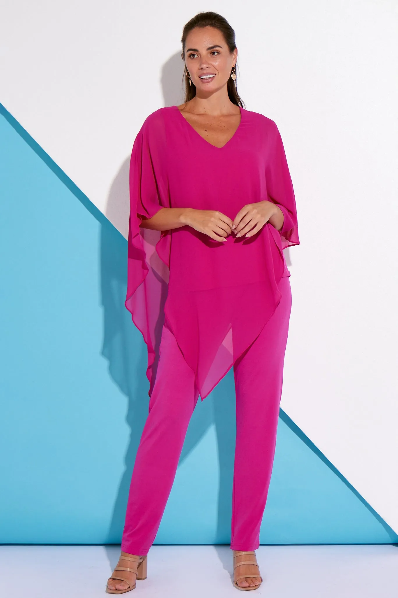 Aubriella Top - Hot Pink