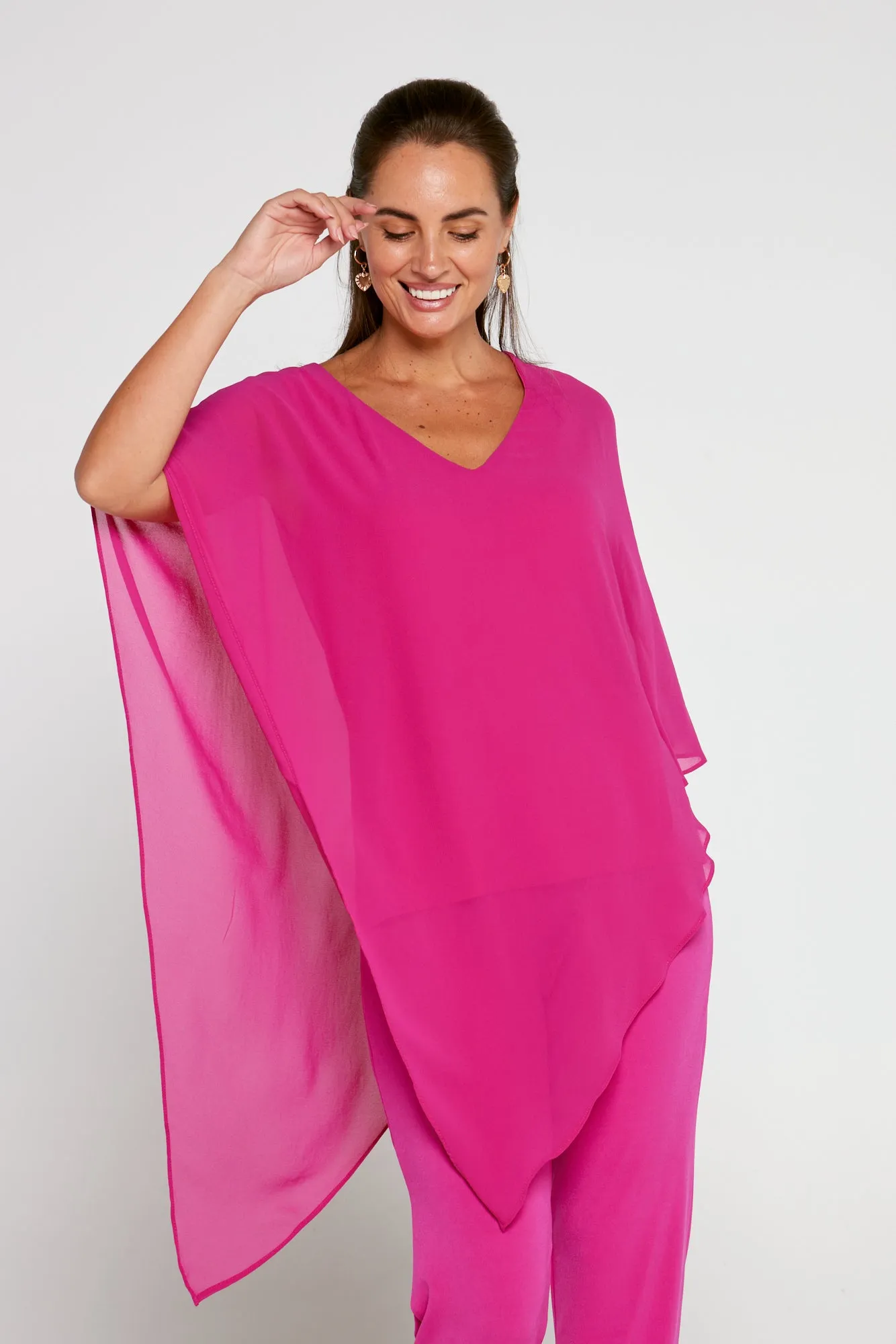 Aubriella Top - Hot Pink