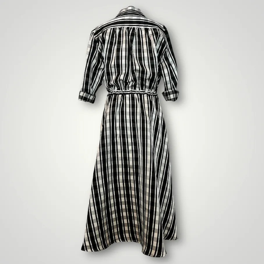 Ava Check Shirt Dress