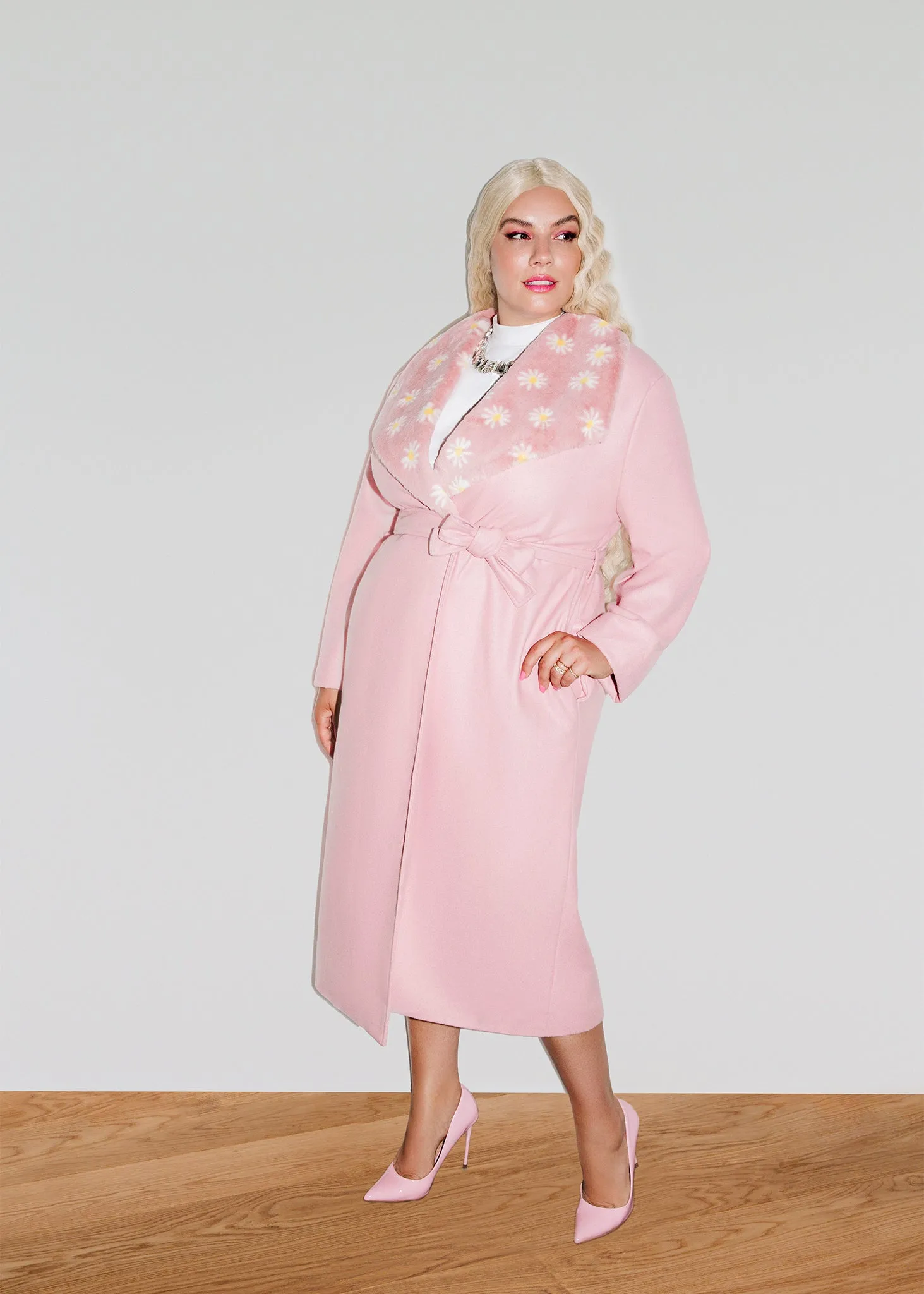 Barbie® Daisy Collar Wrap Coat