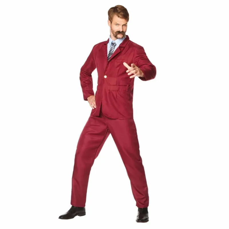 Burgundy Newsreader Suit