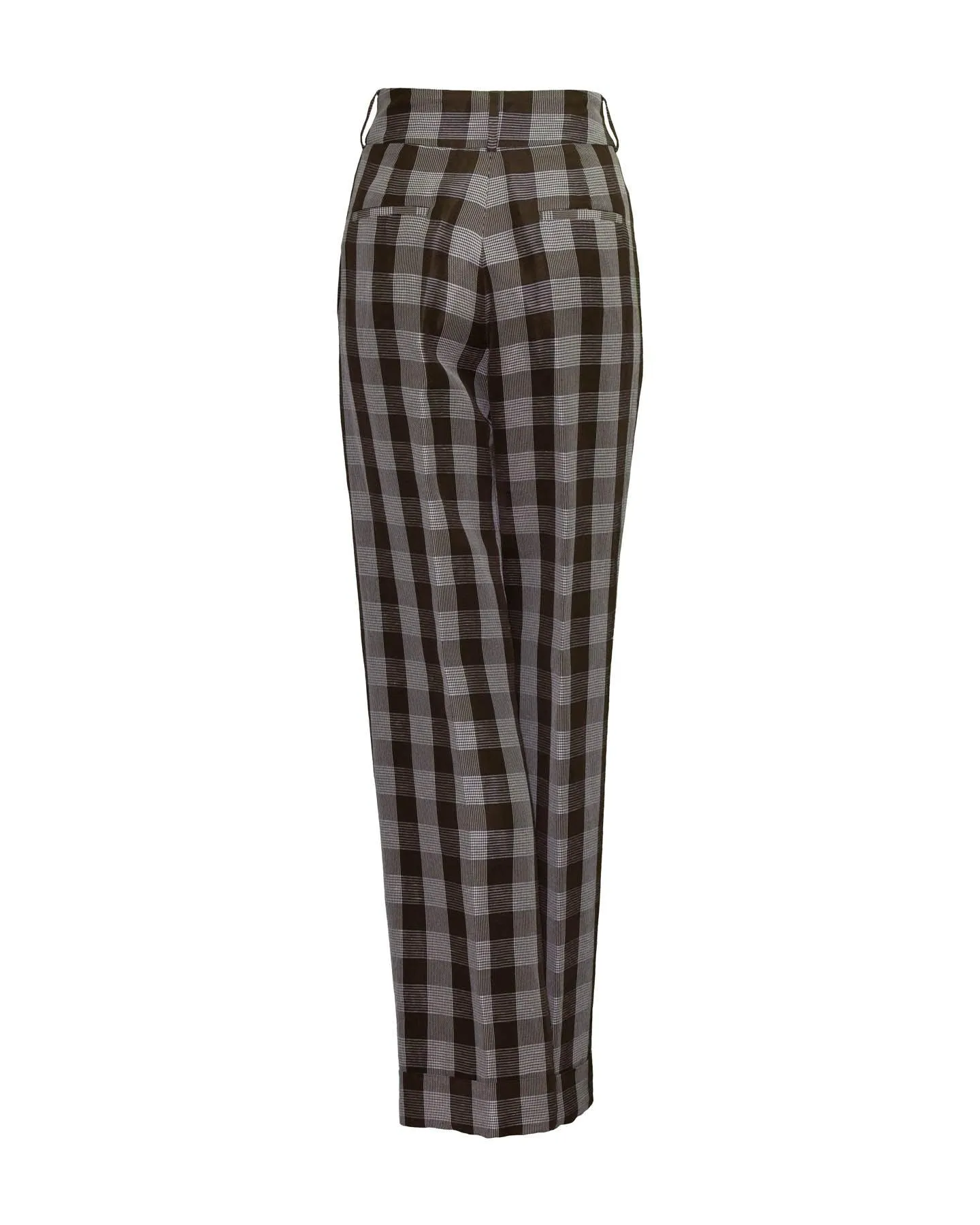 Checked Palazzo Trousers