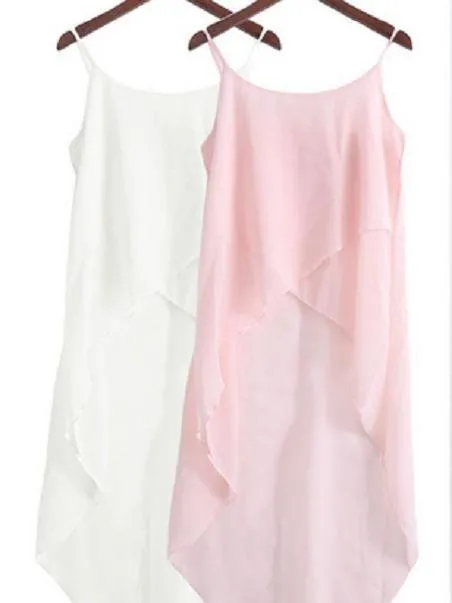 Chiffon Sling Dress Cardigan Top