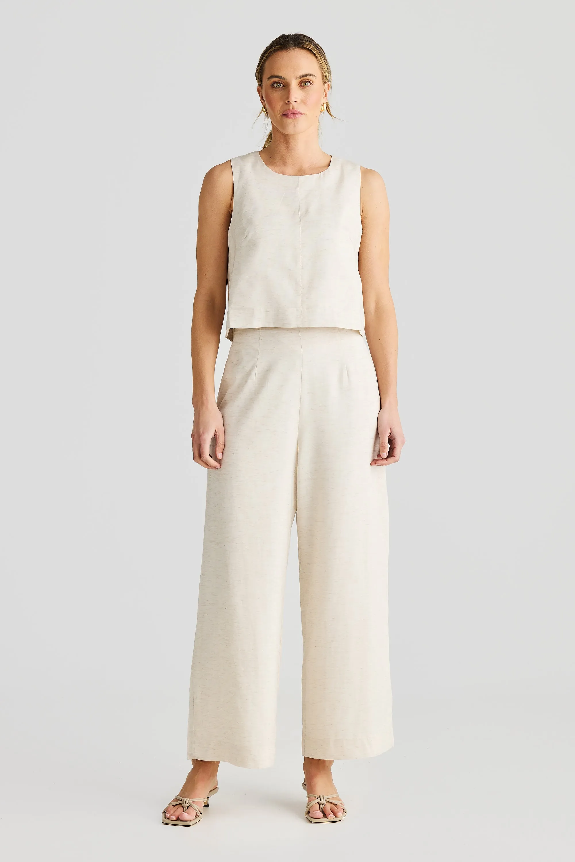 Core Straight Leg Pant - Natural