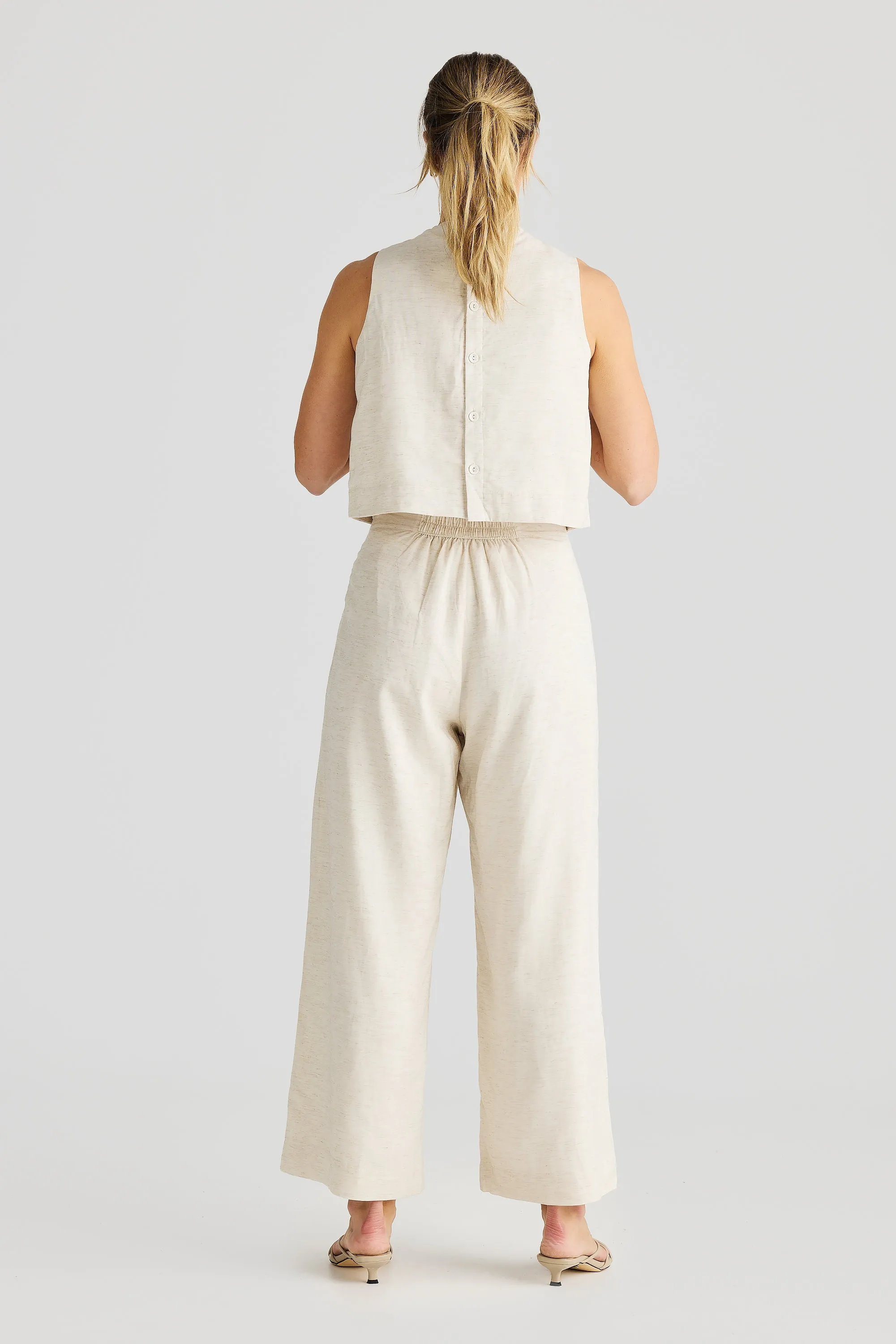 Core Straight Leg Pant - Natural