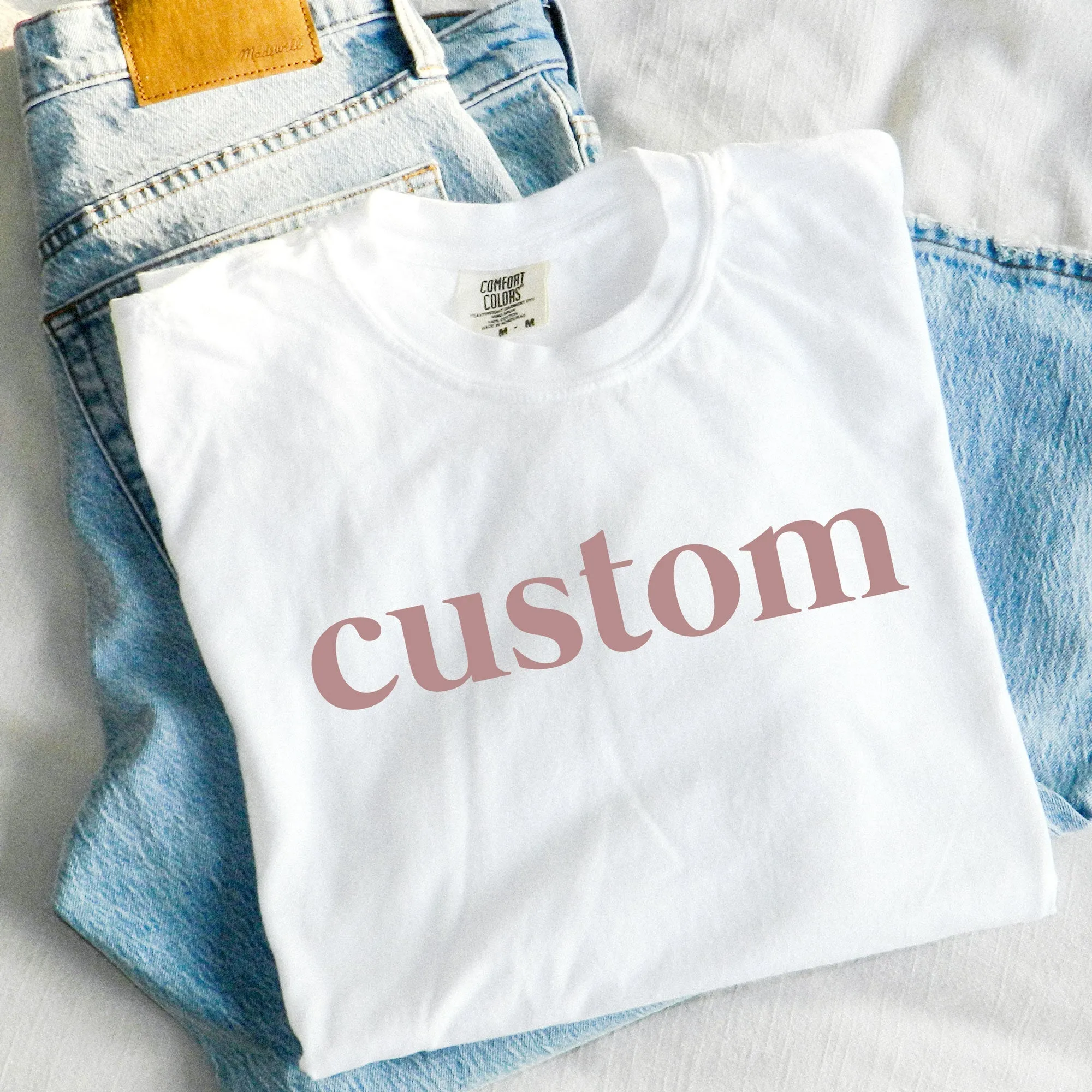 Custom Bridal Party Comfort Colors T-Shirt