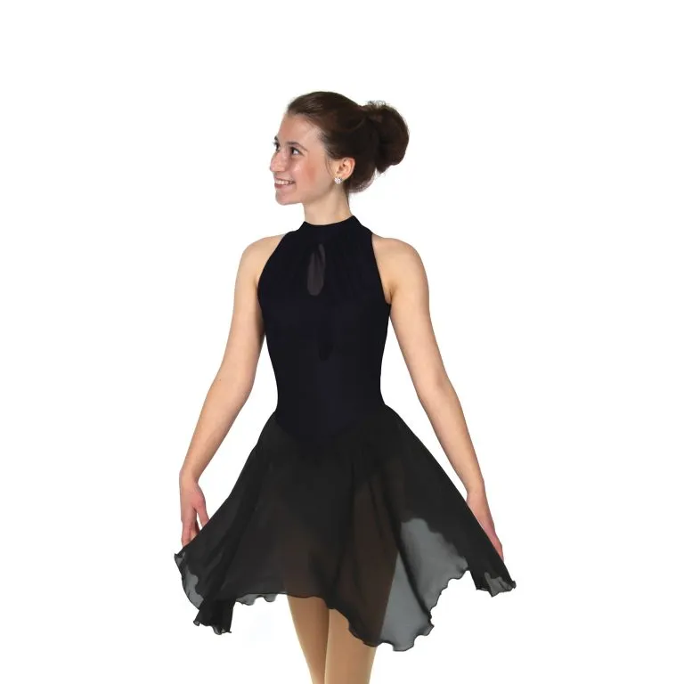 D22018P Competition Figure Skating Keyhole Dance Dress PLAIN