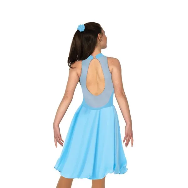 D22018P Competition Figure Skating Keyhole Dance Dress PLAIN