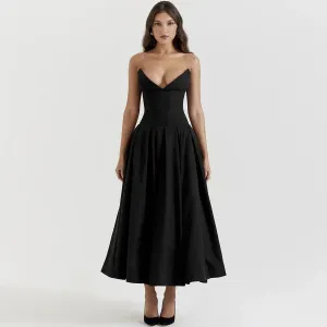 Dark Desire Corset Midi Dress