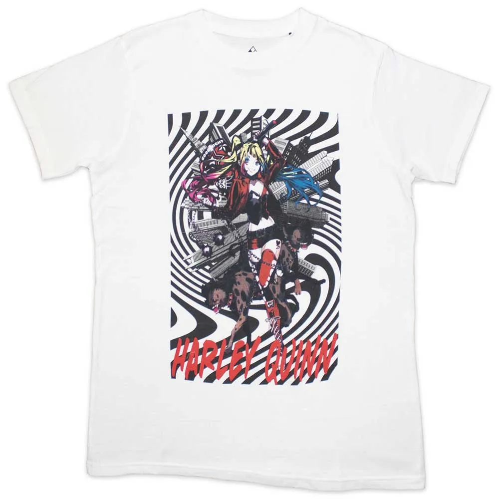 DC Comics Unisex T-Shirt: Harley Quinn Spiral