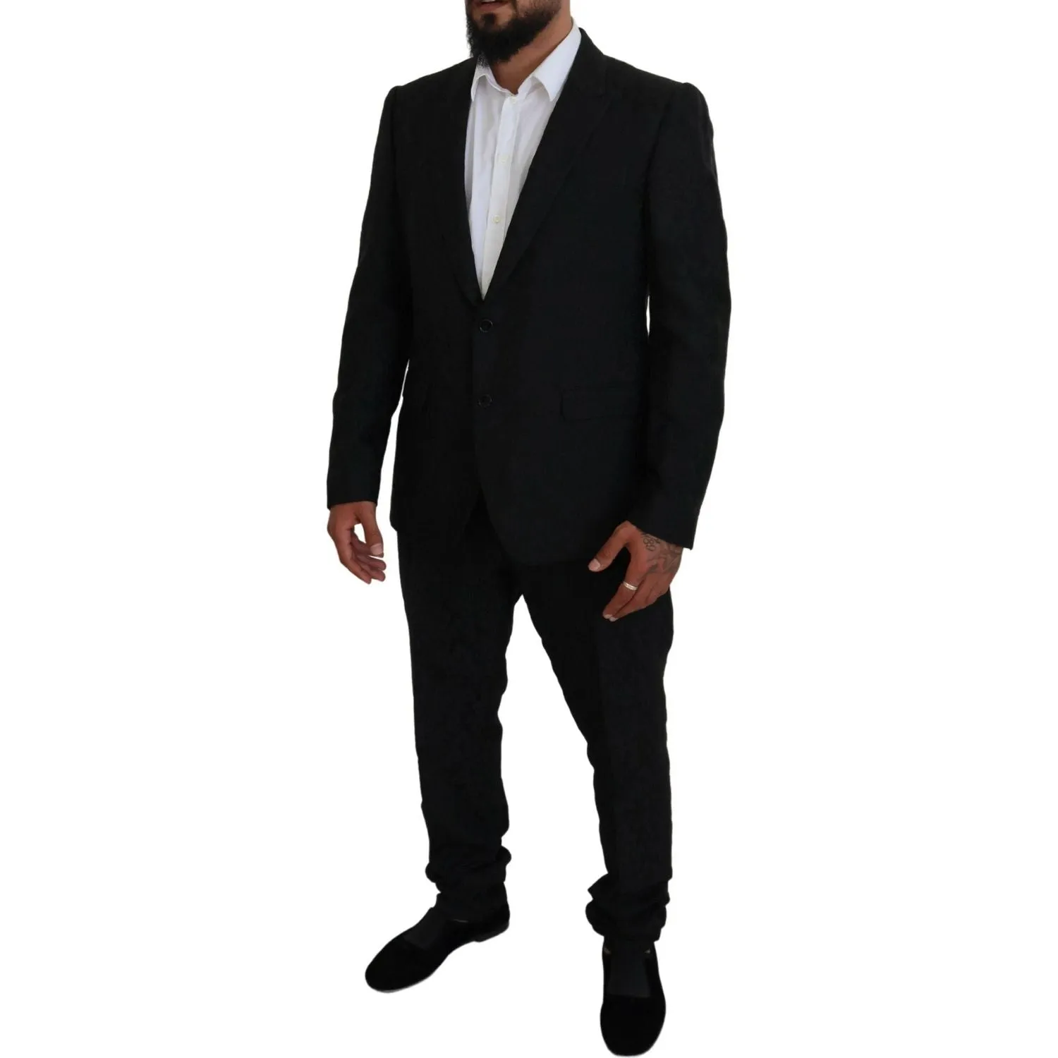 Dolce & Gabbana Black Martini Slim Fit Designer Suit