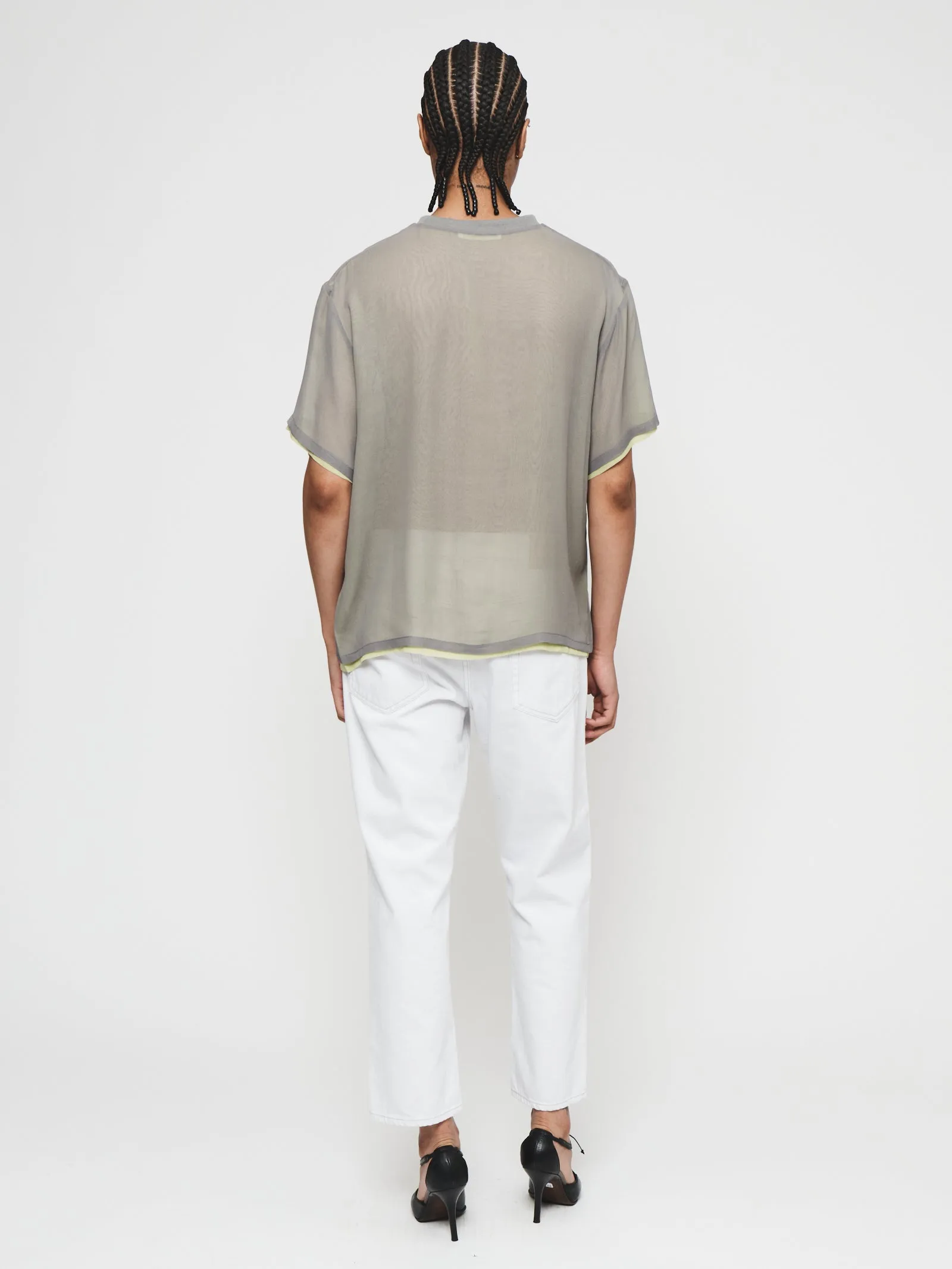 Double Layer T-Shirt in Limeade