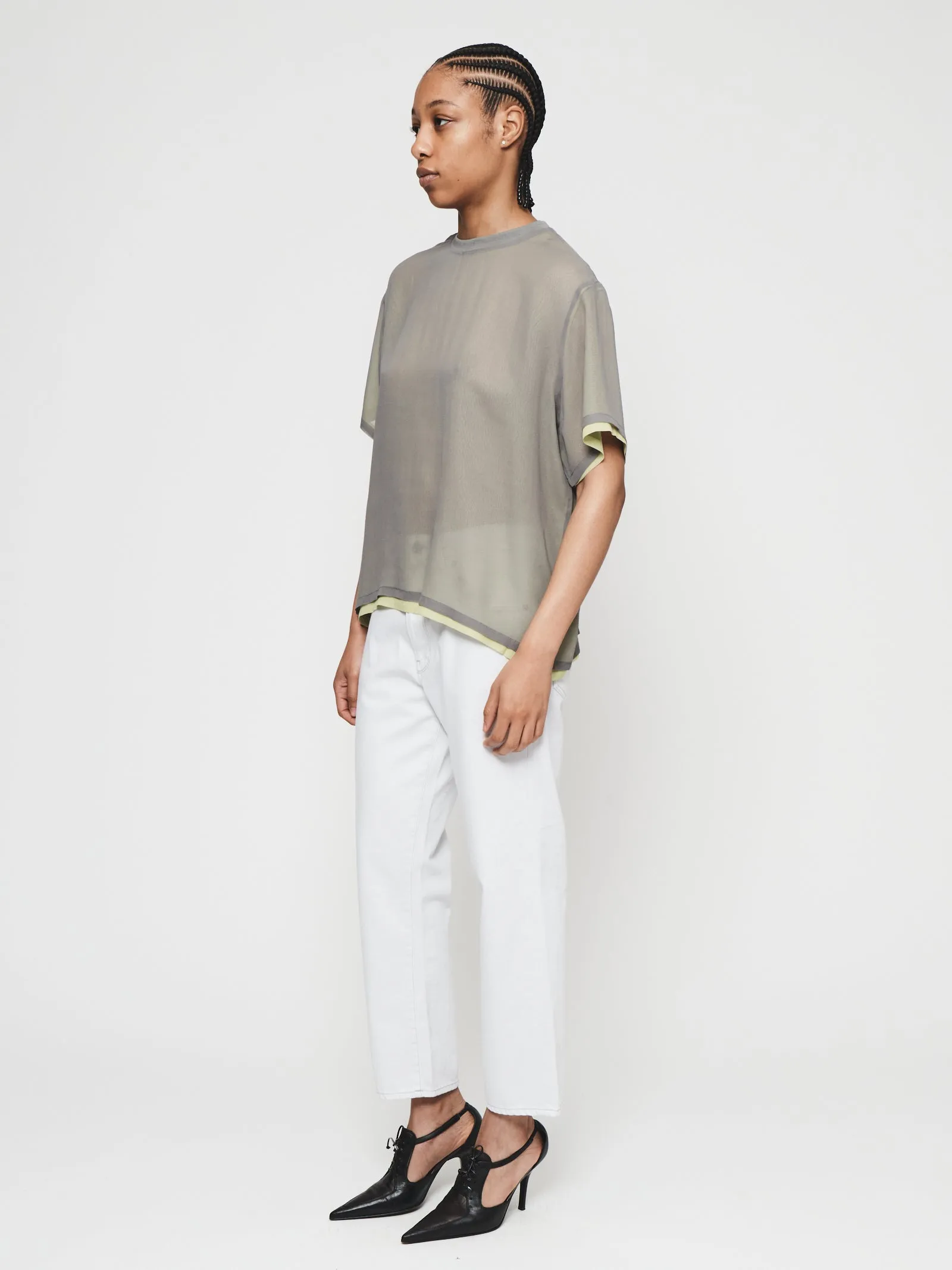 Double Layer T-Shirt in Limeade