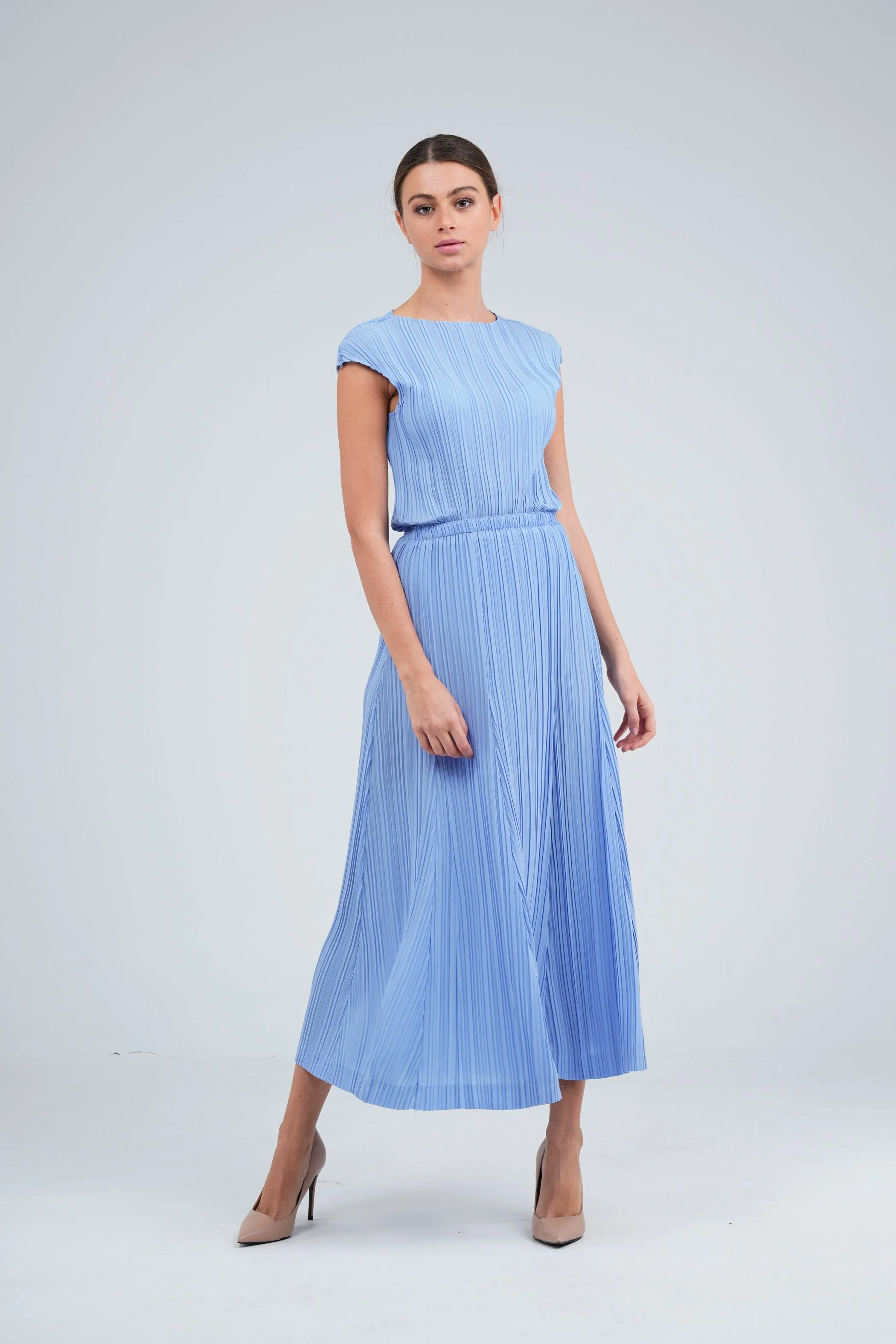 Emmy A-Line Pleated Skirt