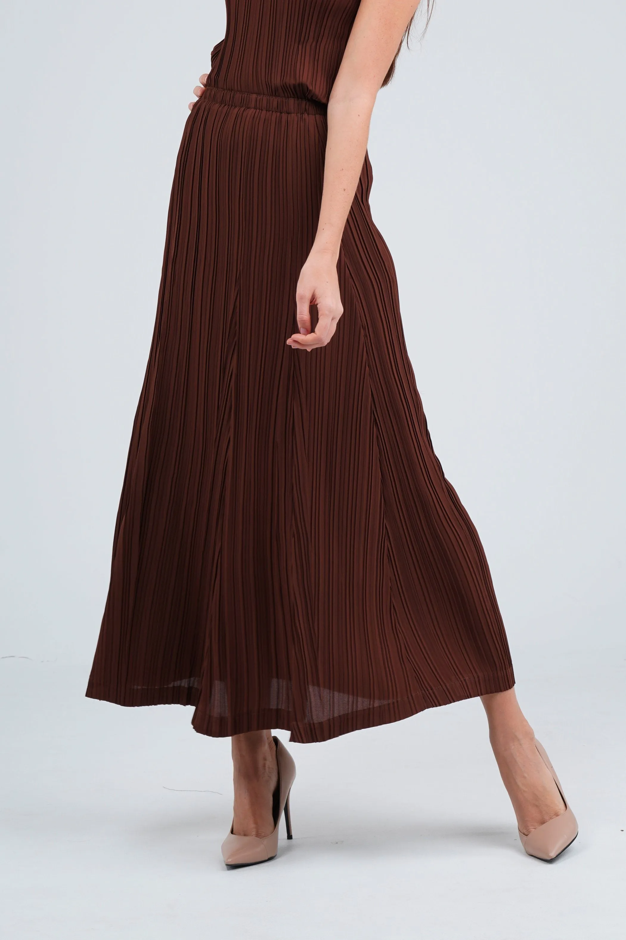 Emmy A-Line Pleated Skirt