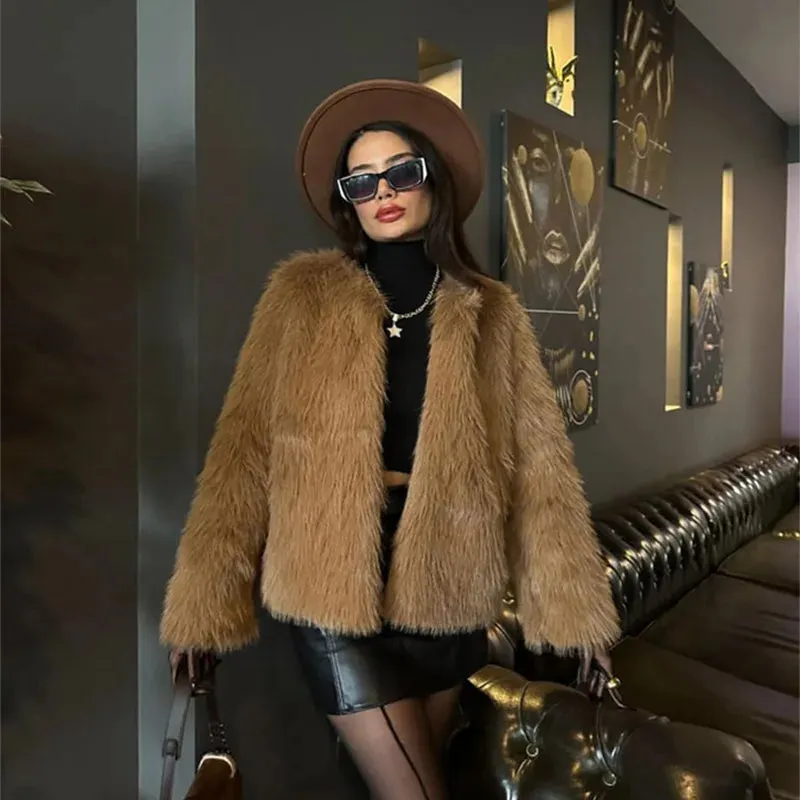 Faux Fur Street Coat