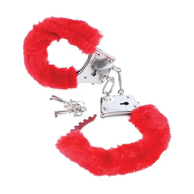 Fetish Fantasy Series Beginner's Furry Cuffs - Red