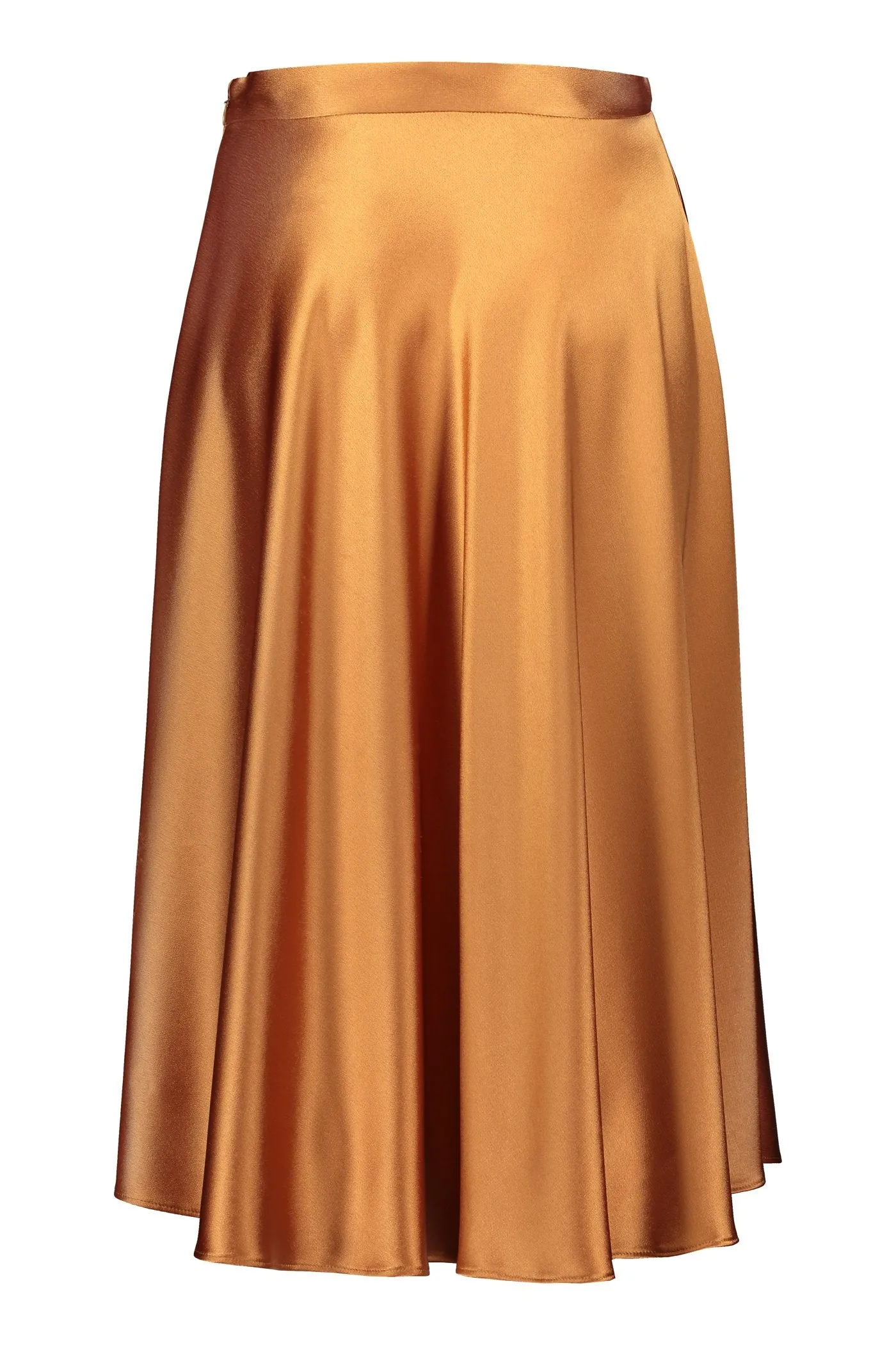 Giselle A-Line Midi Skirt Cognac