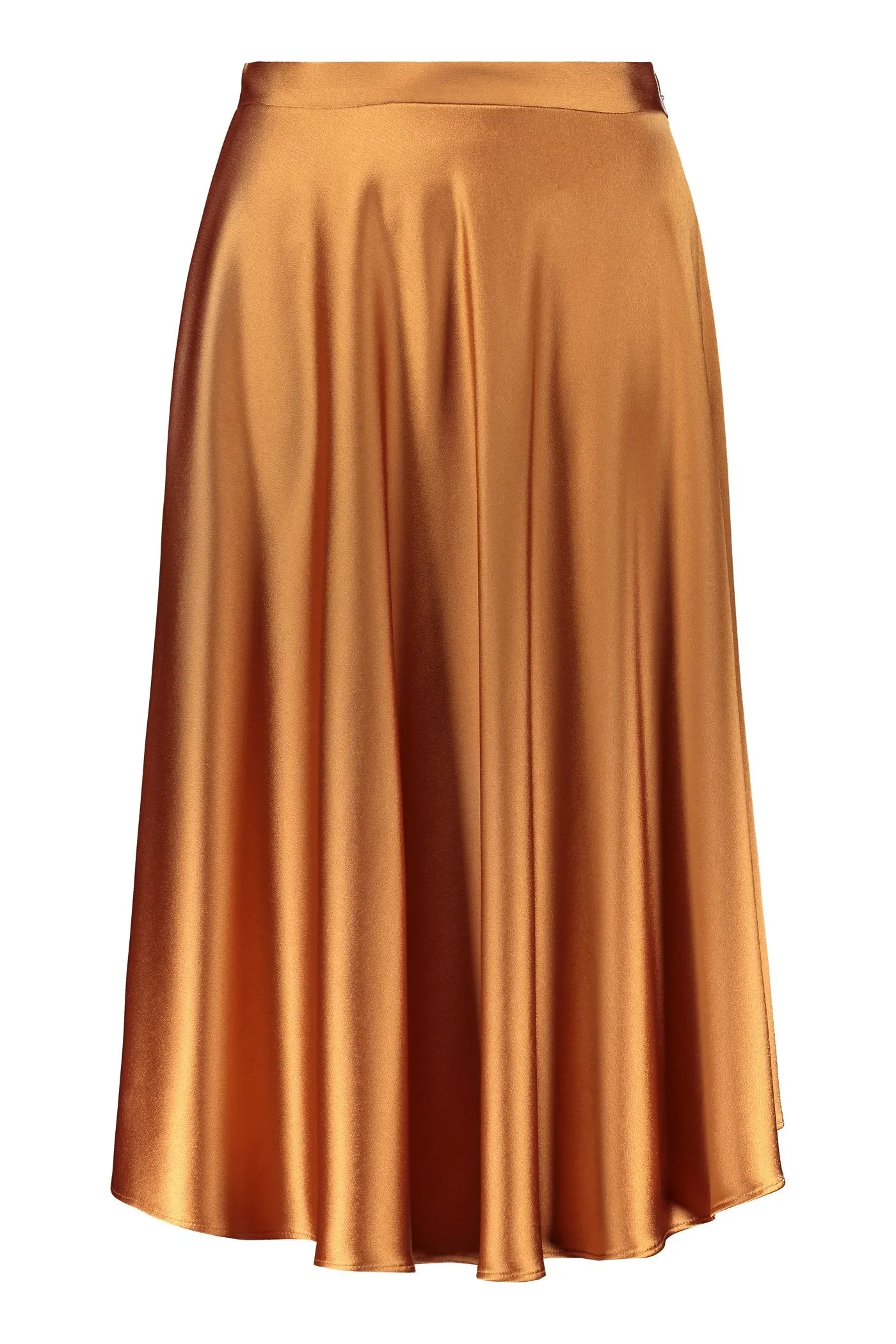 Giselle A-Line Midi Skirt Cognac