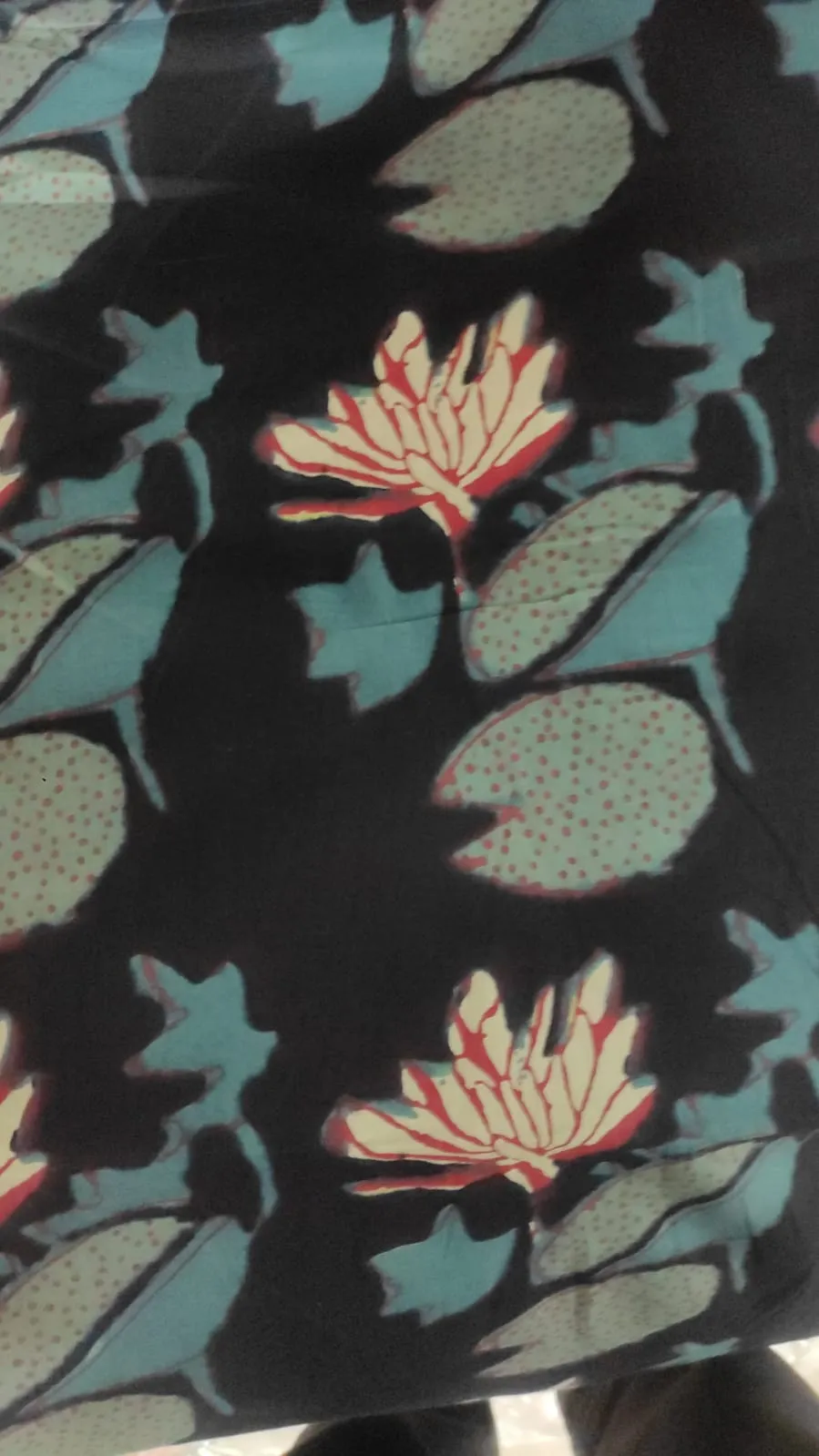 Hand Block Printed Cotton Fabric Per Meter - F001F2712