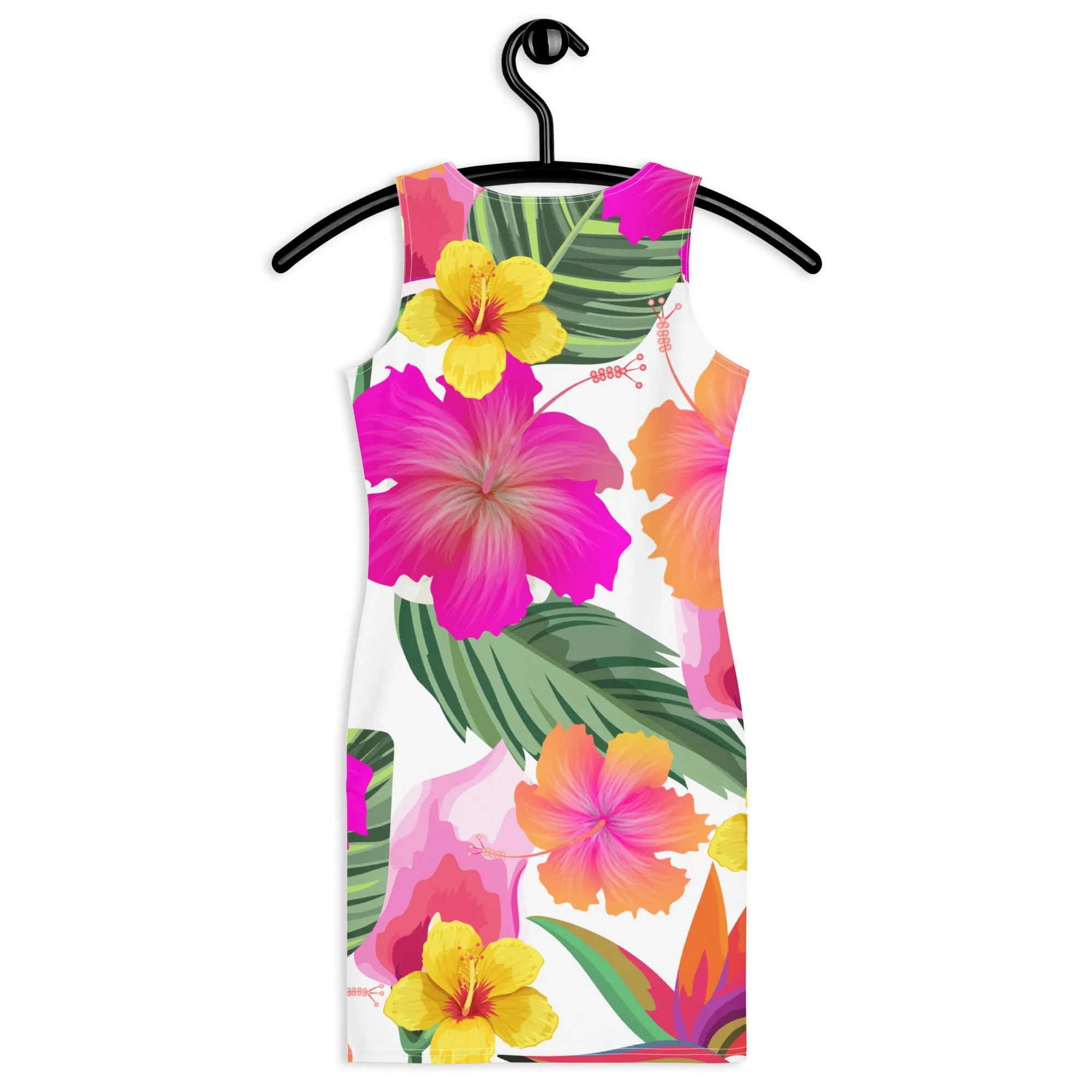 Hibiscus Paradise Floral Bodycon Dress