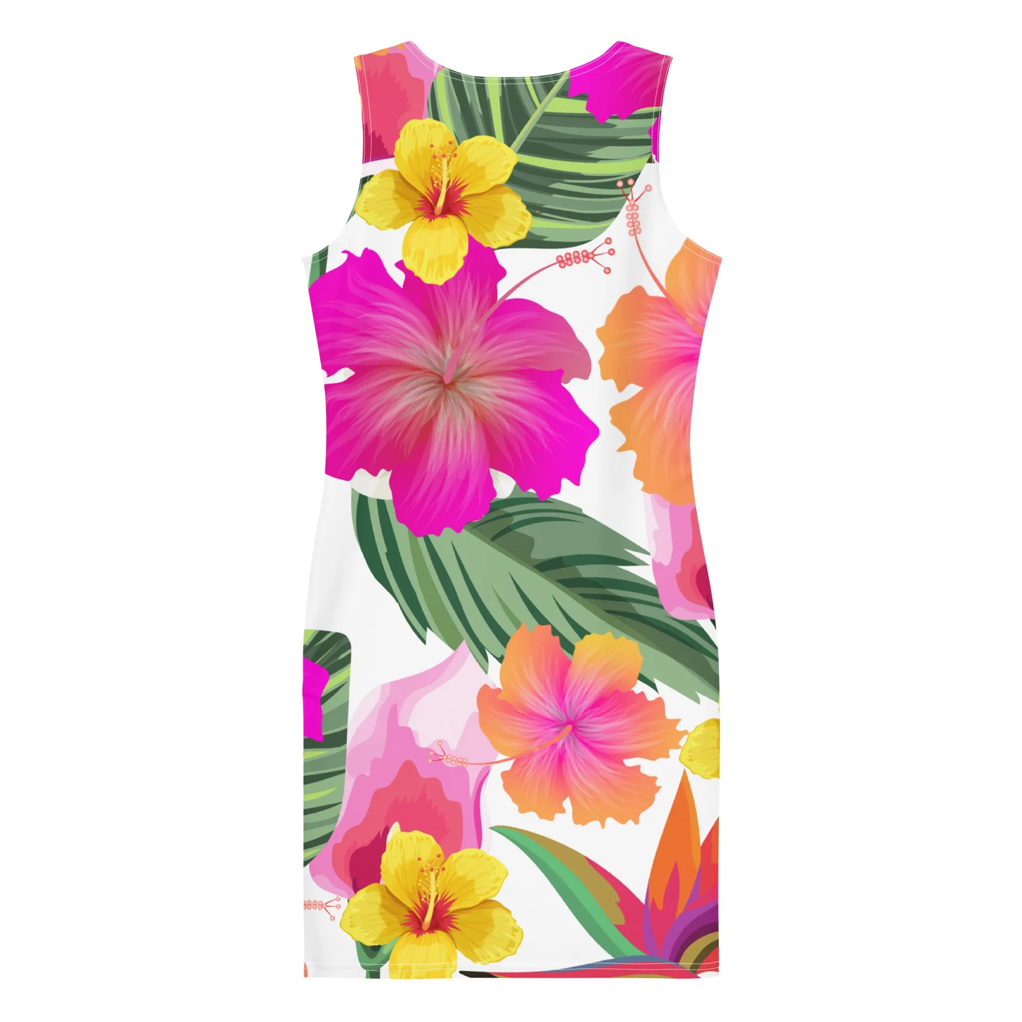 Hibiscus Paradise Floral Bodycon Dress