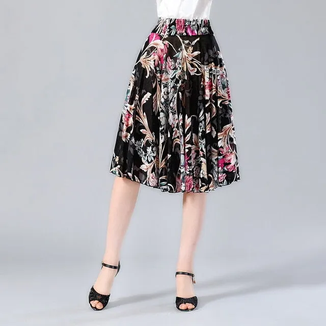 High Waist Elegant Pleated Skirt