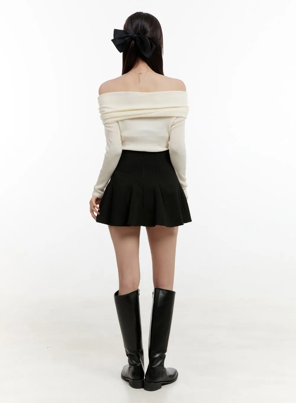 High-Waist Flare Mini Skirt OG429