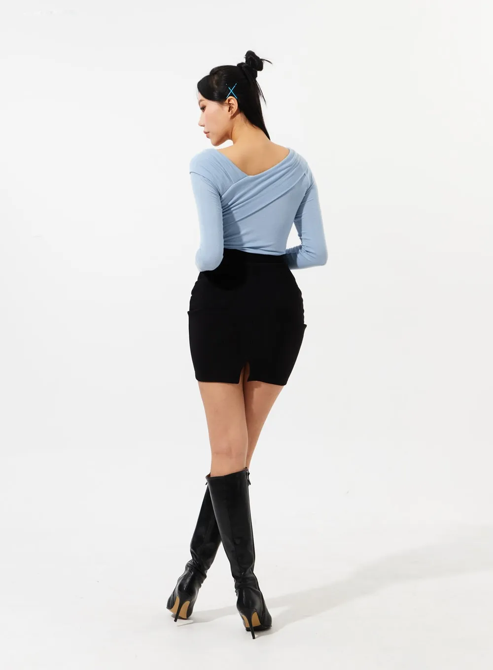 High Waist Mini Skirt IM310