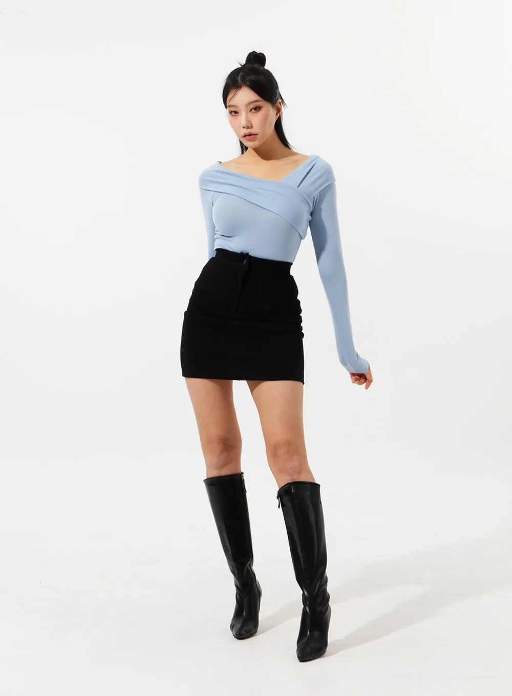 High Waist Mini Skirt IM310