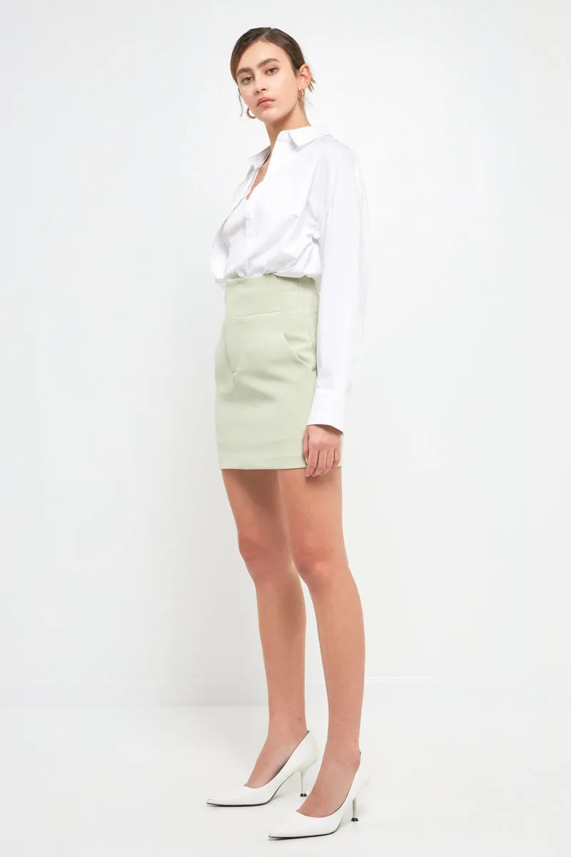 High Waist Mini Skirt