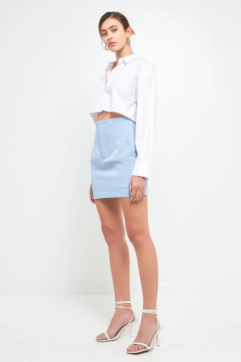 High Waist Mini Skirt