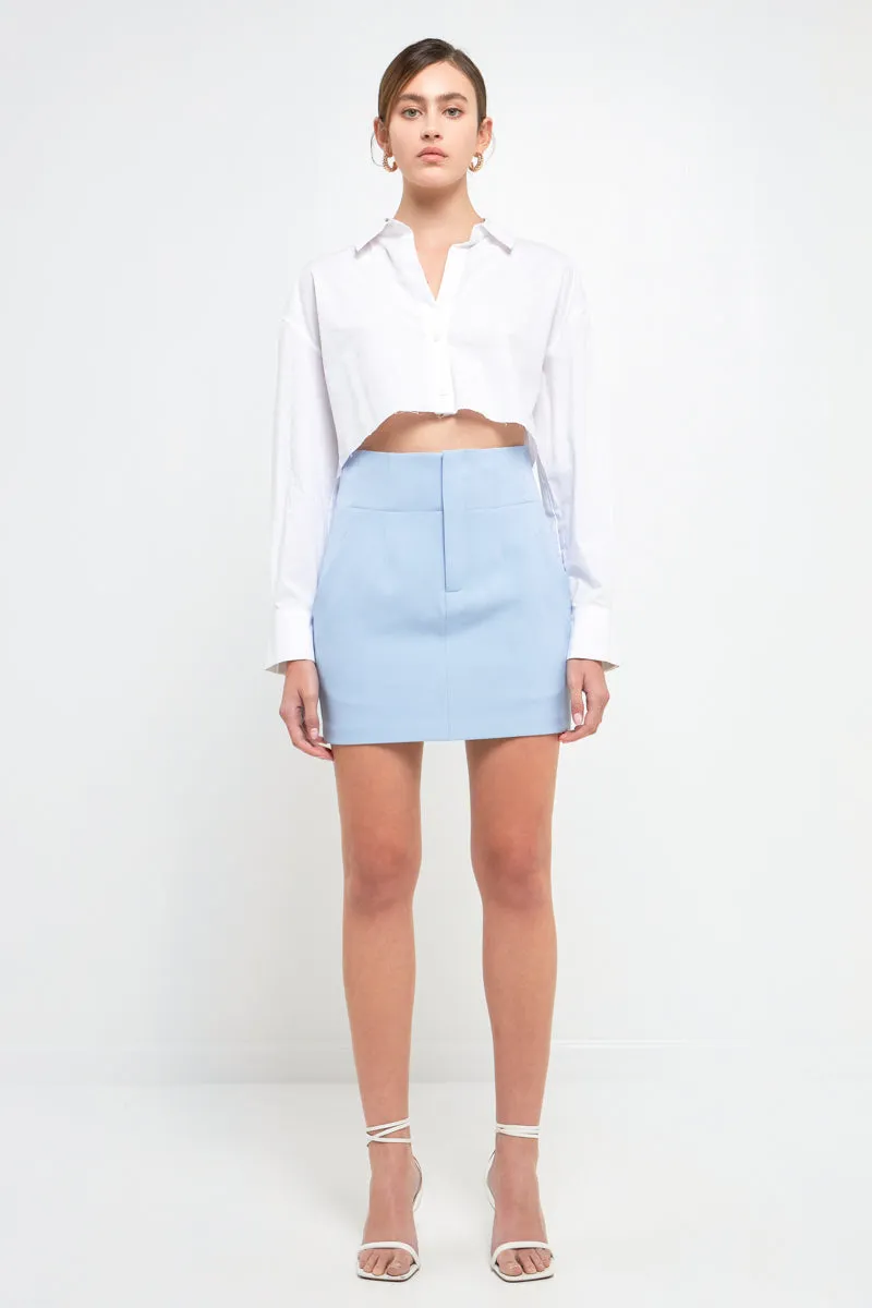 High Waist Mini Skirt