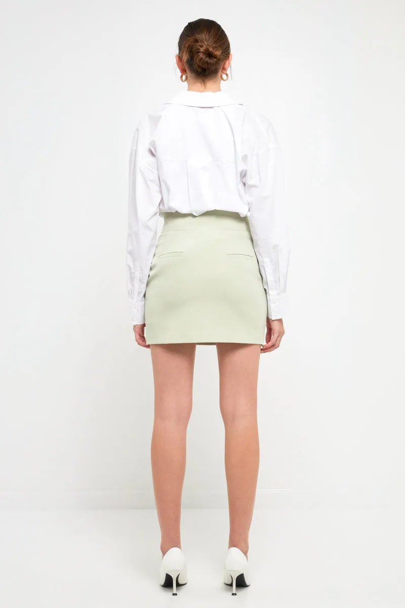 High Waist Mini Skirt