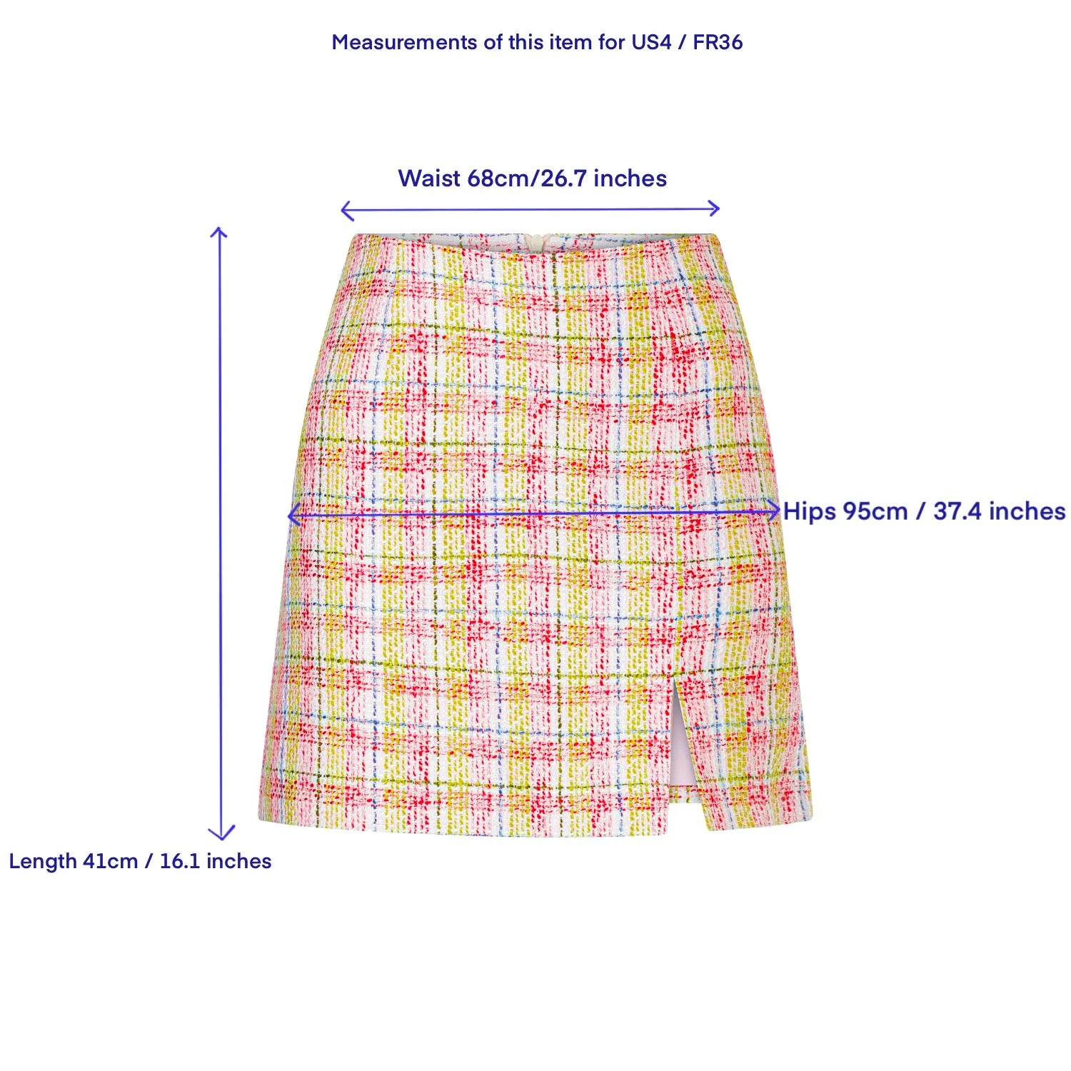 Irma Cotton Tweed A-Line Skirt