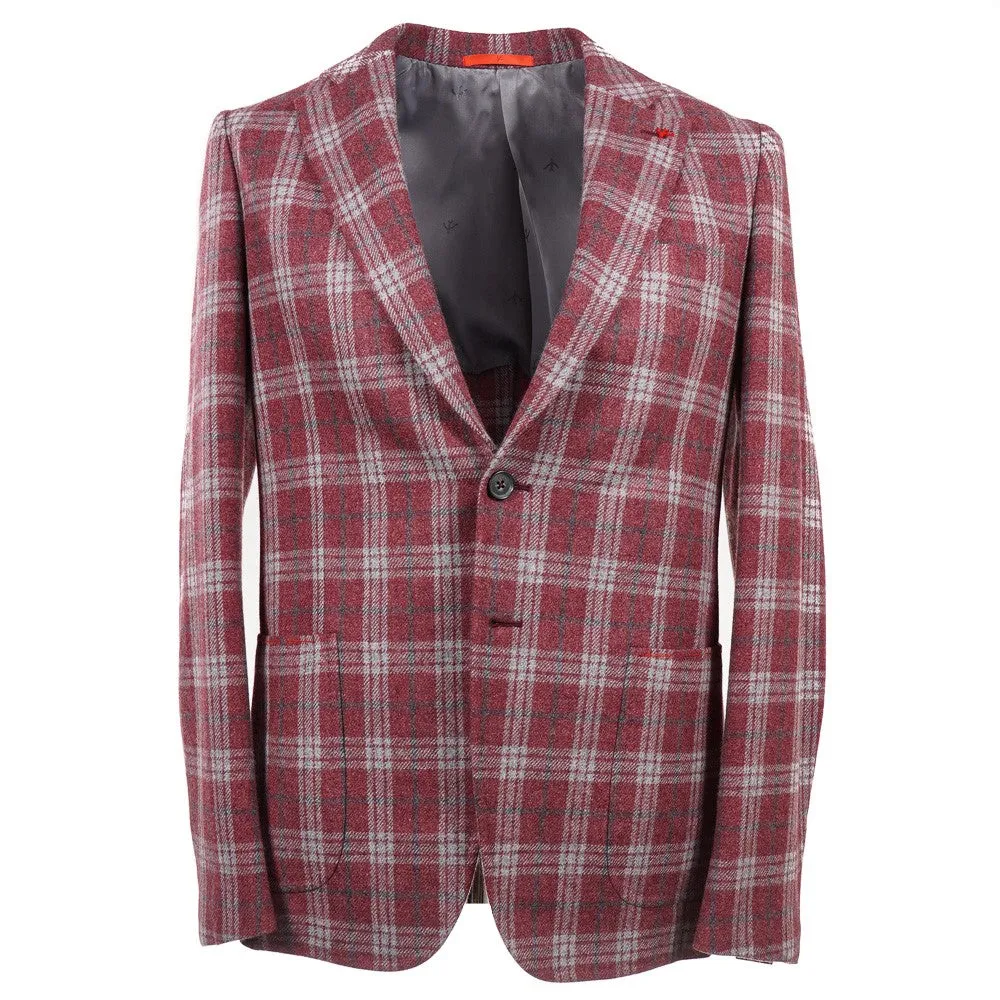 Isaia Soft Flannel Wool Sport Coat