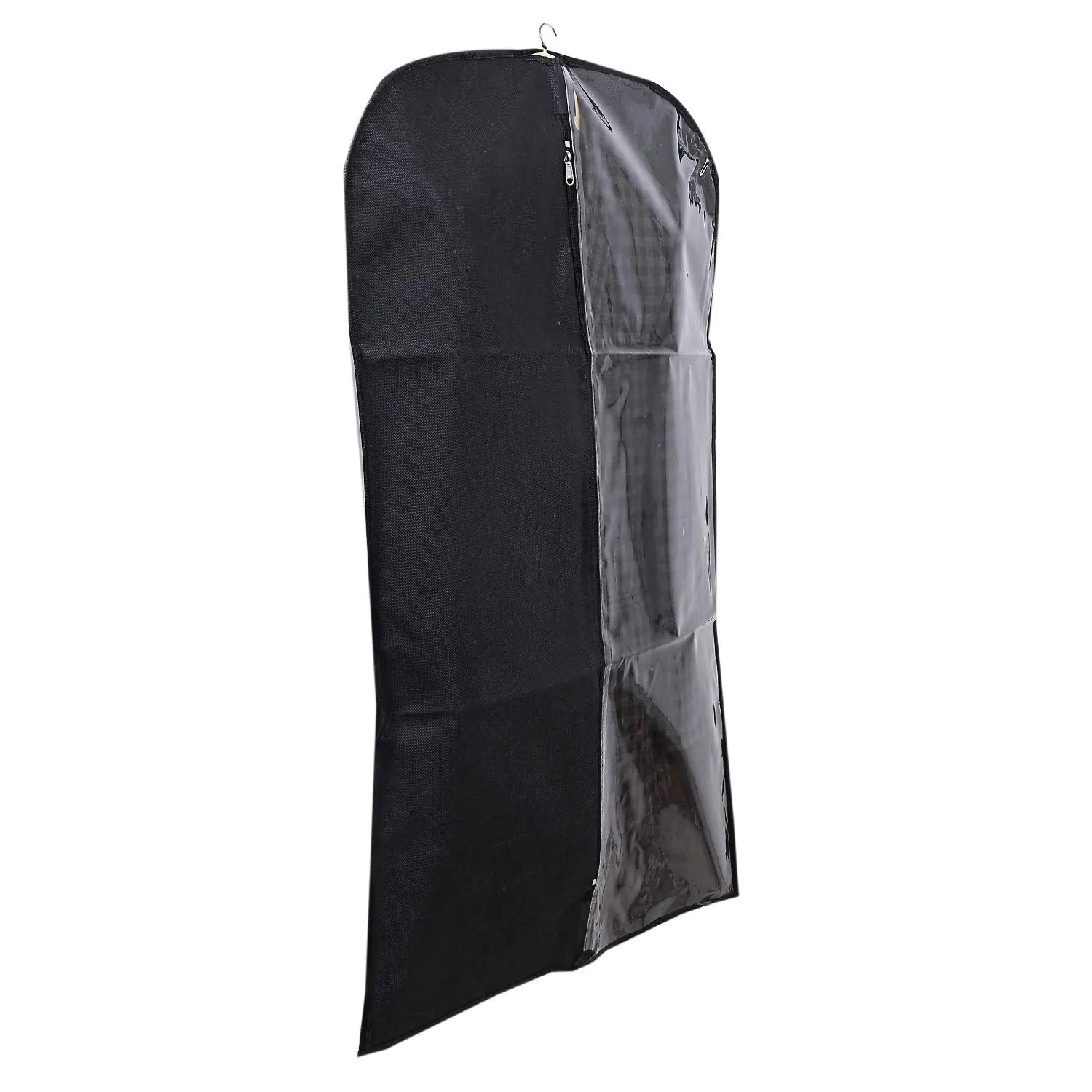 Kuber Industries 2 Pieces Half Transparent Non Woven Men's Coat Blazer Suit Cover (Black) -CTKTC41350