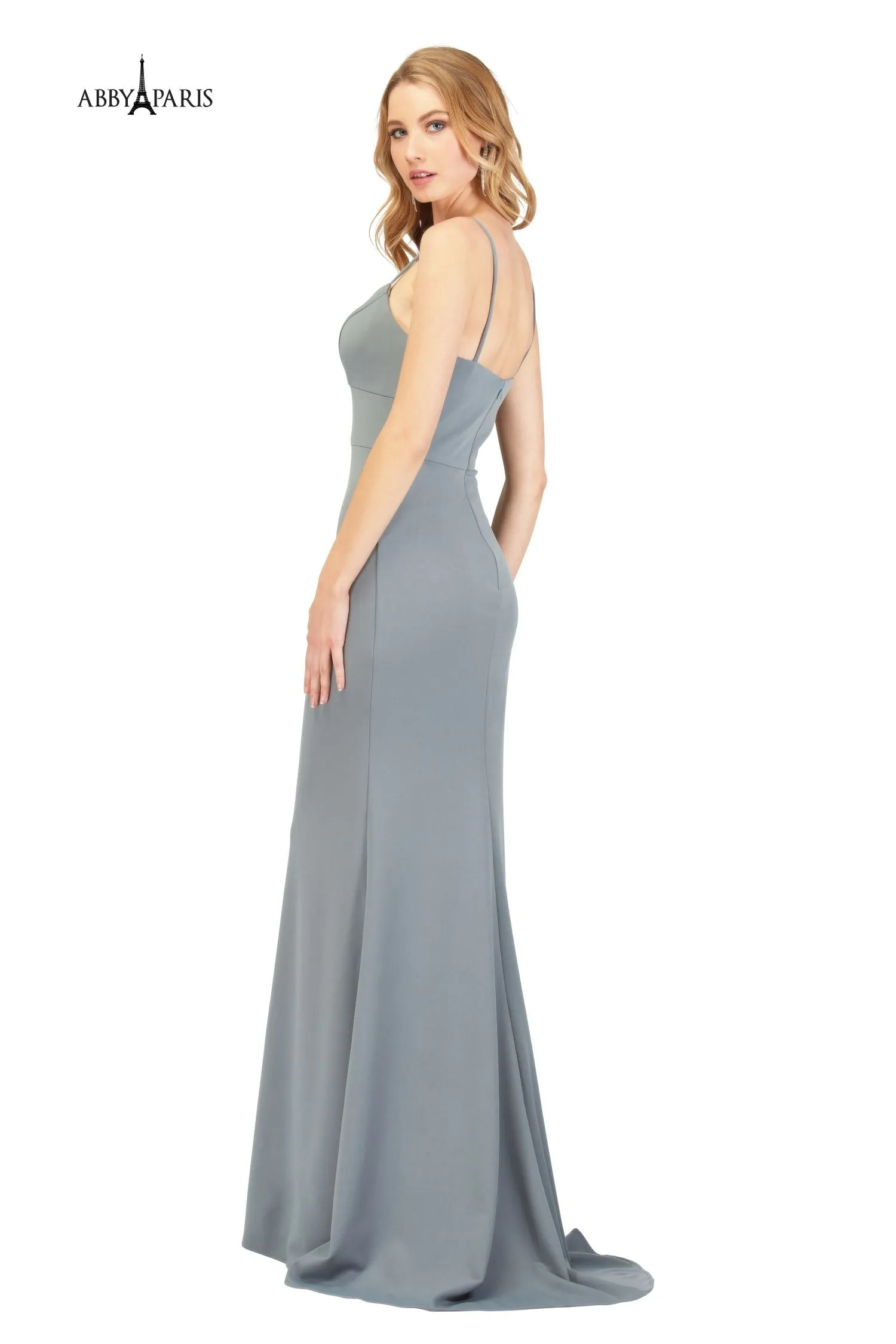 Lucci Lu 93114 Silver Sweetheart Stretch Jersey Fitted Dress