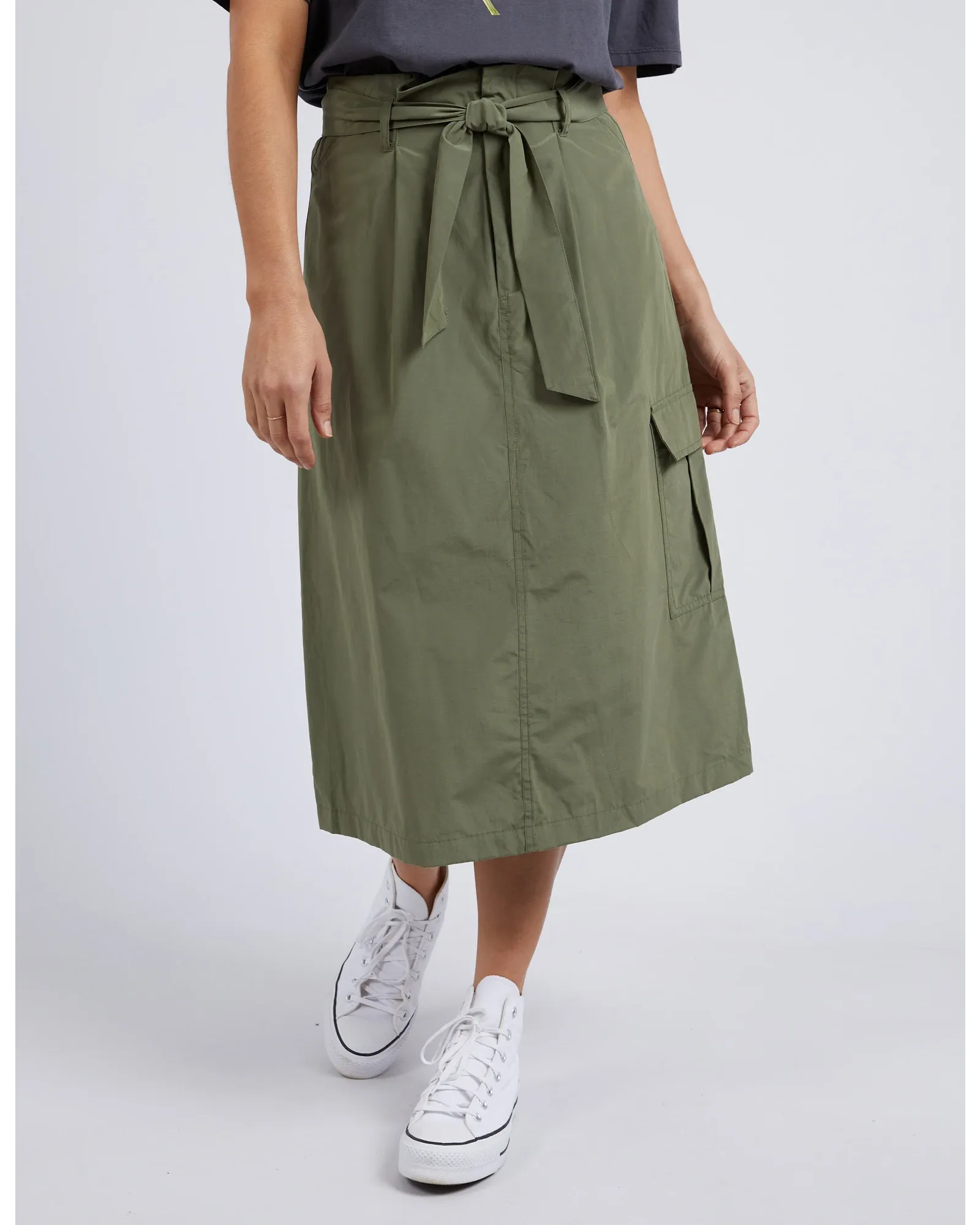 Moss Cargo Skirt - Clover