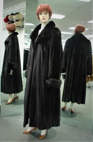 Natural Black Female Mink Coat